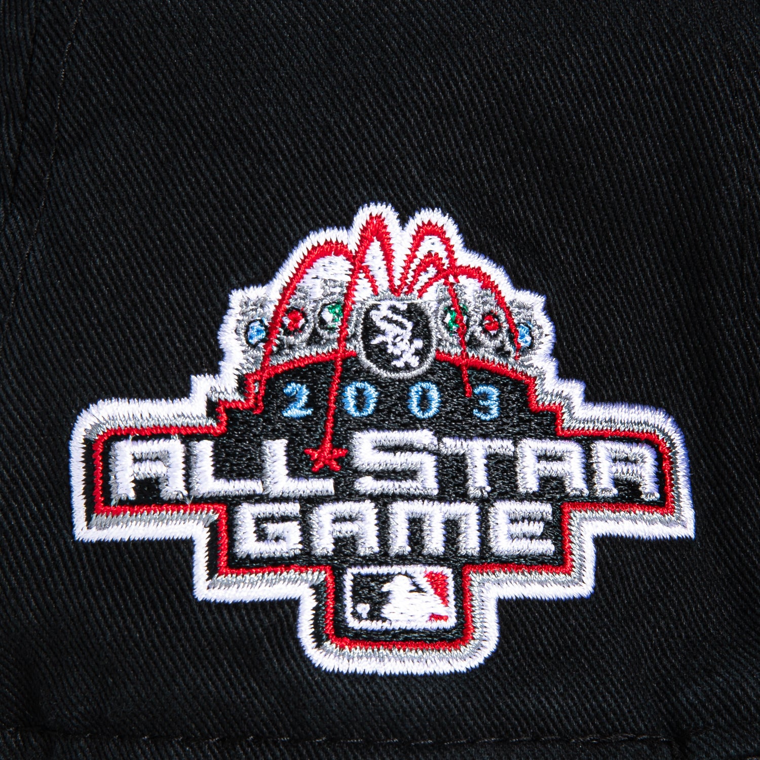 47 Brand Dark Glow Chicago White Sox 2003 All Star Game Patch Cleanup Adjustable Hat - Black, Graphite