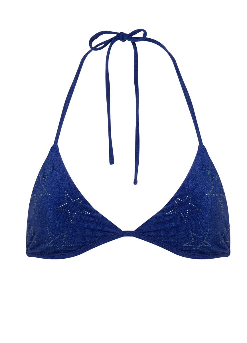 Maaji Midnight Blue Balminess Fixed Triangle Bikini Top