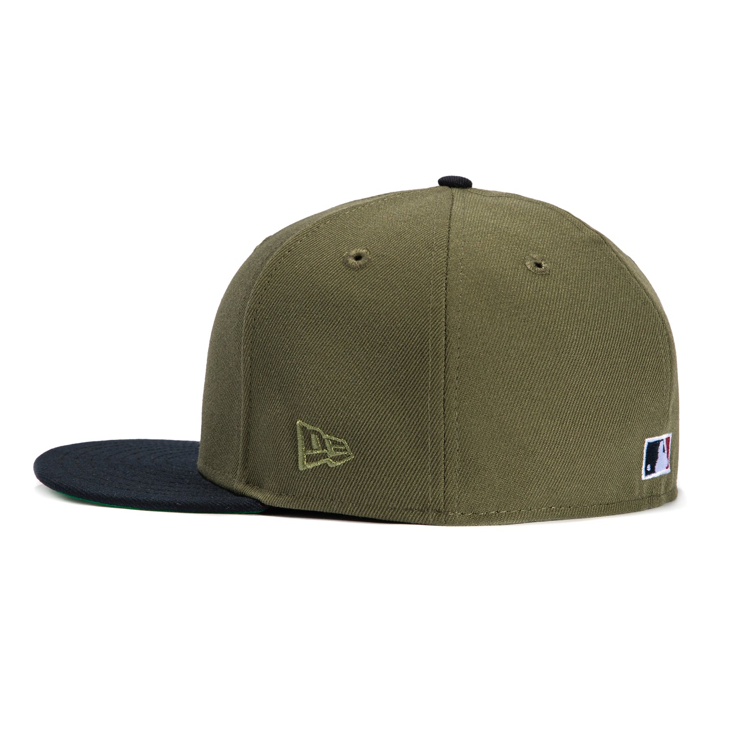 New Era 59Fifty Los Angeles Dodgers Jackie Robinson 50th Anniversary Patch Hat - Olive, Navy, White