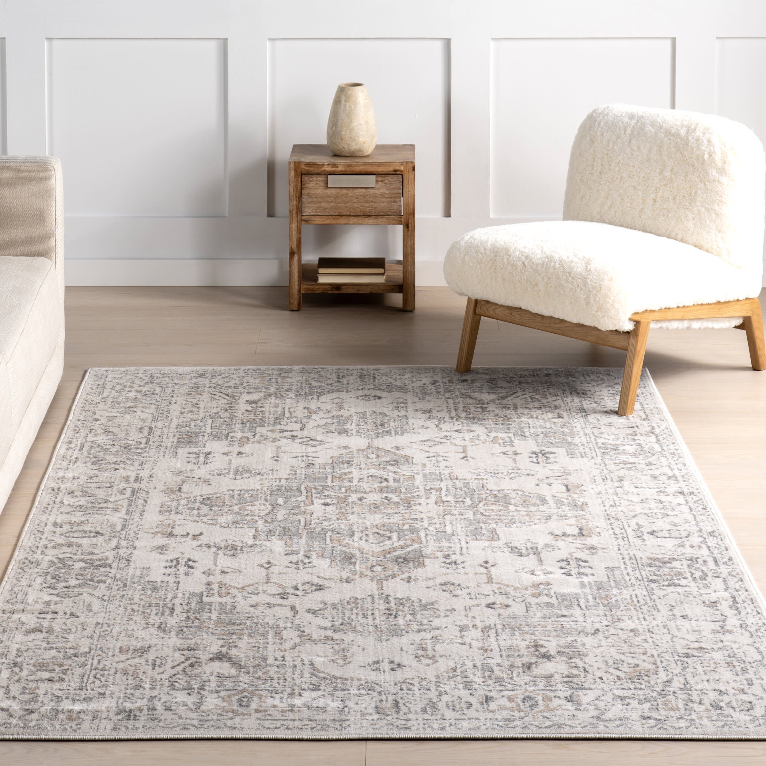 Vada Medallion Rug | Grey