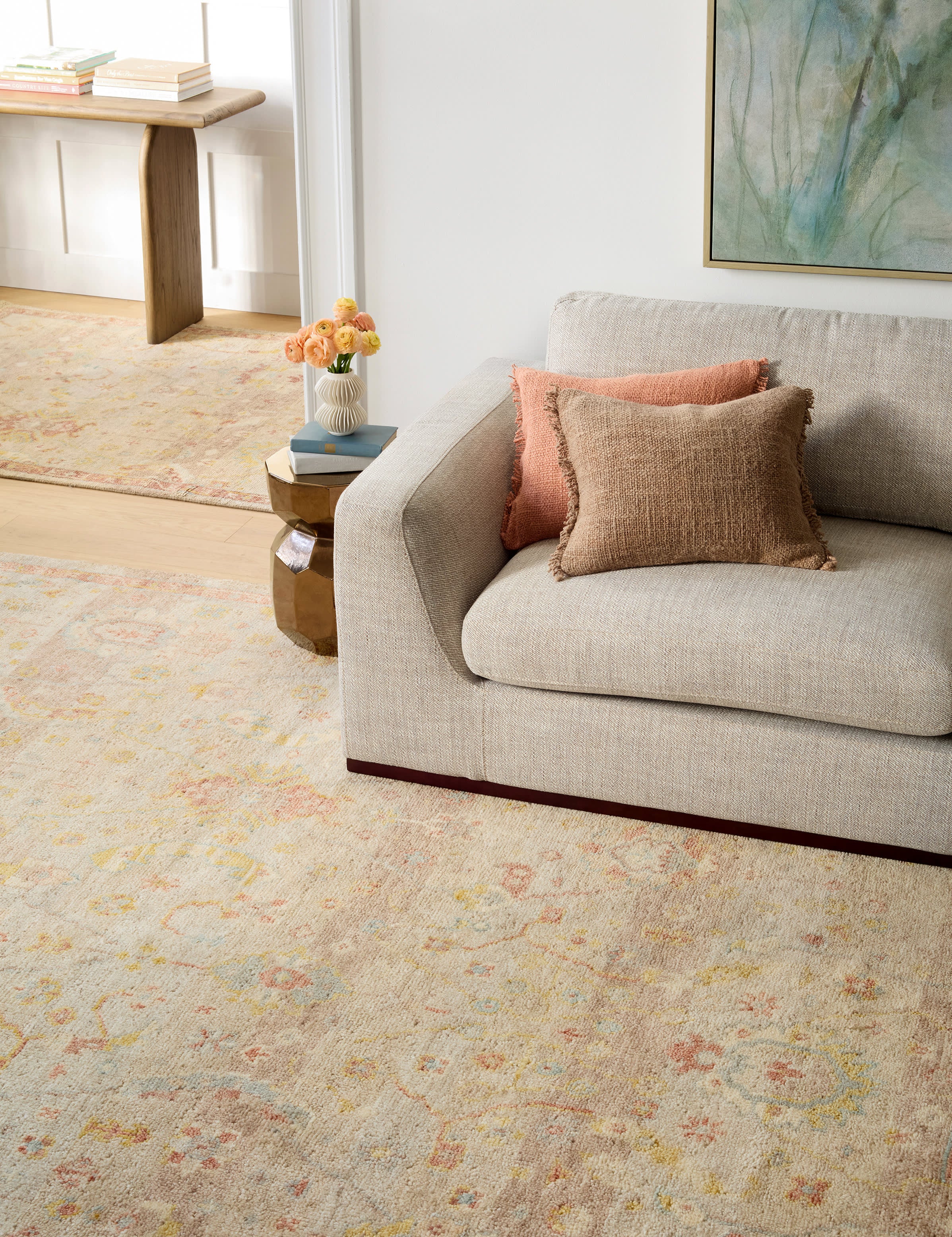 Nora Natural Hand Knotted Wool Rug