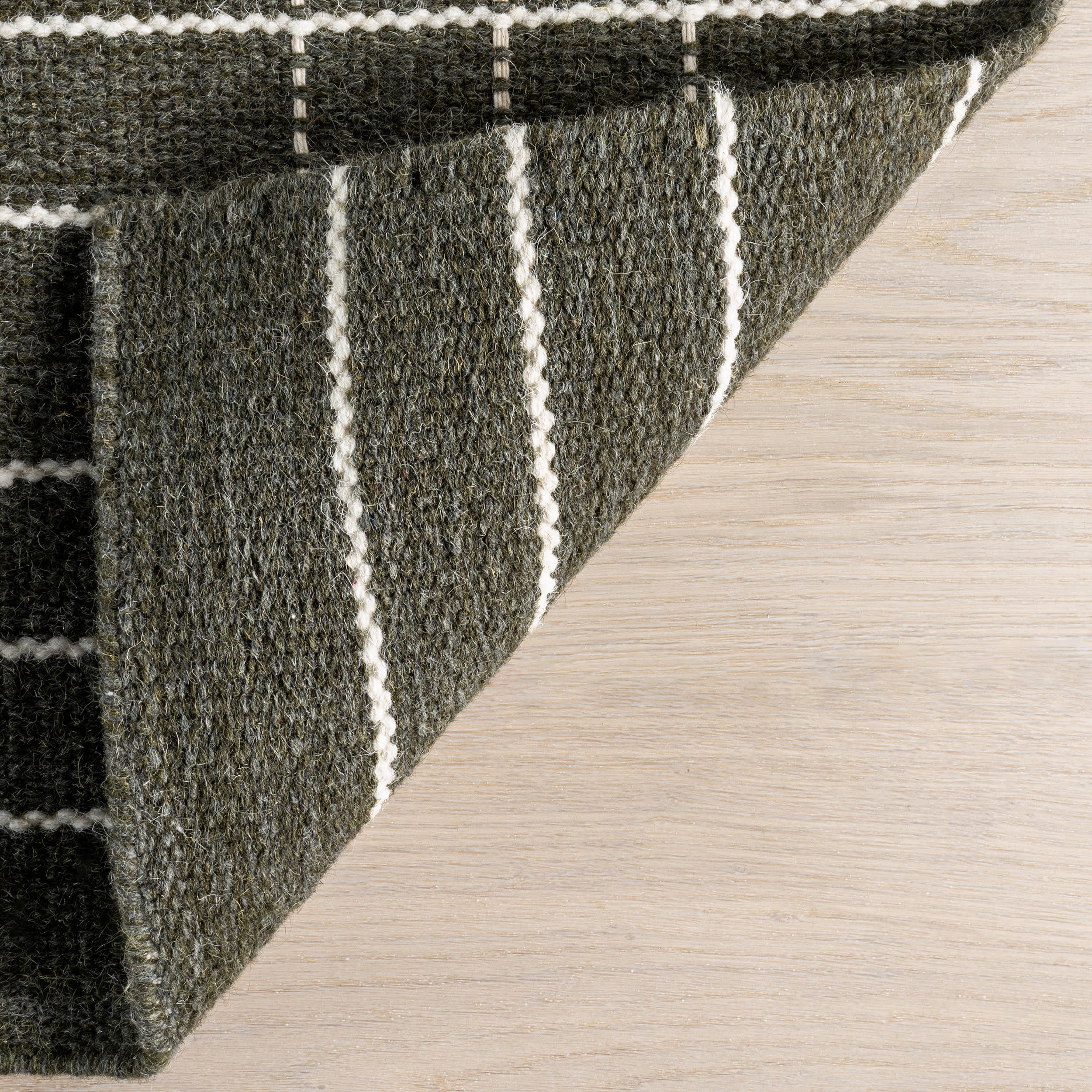 Charlie Plaid Wool Rug | Green