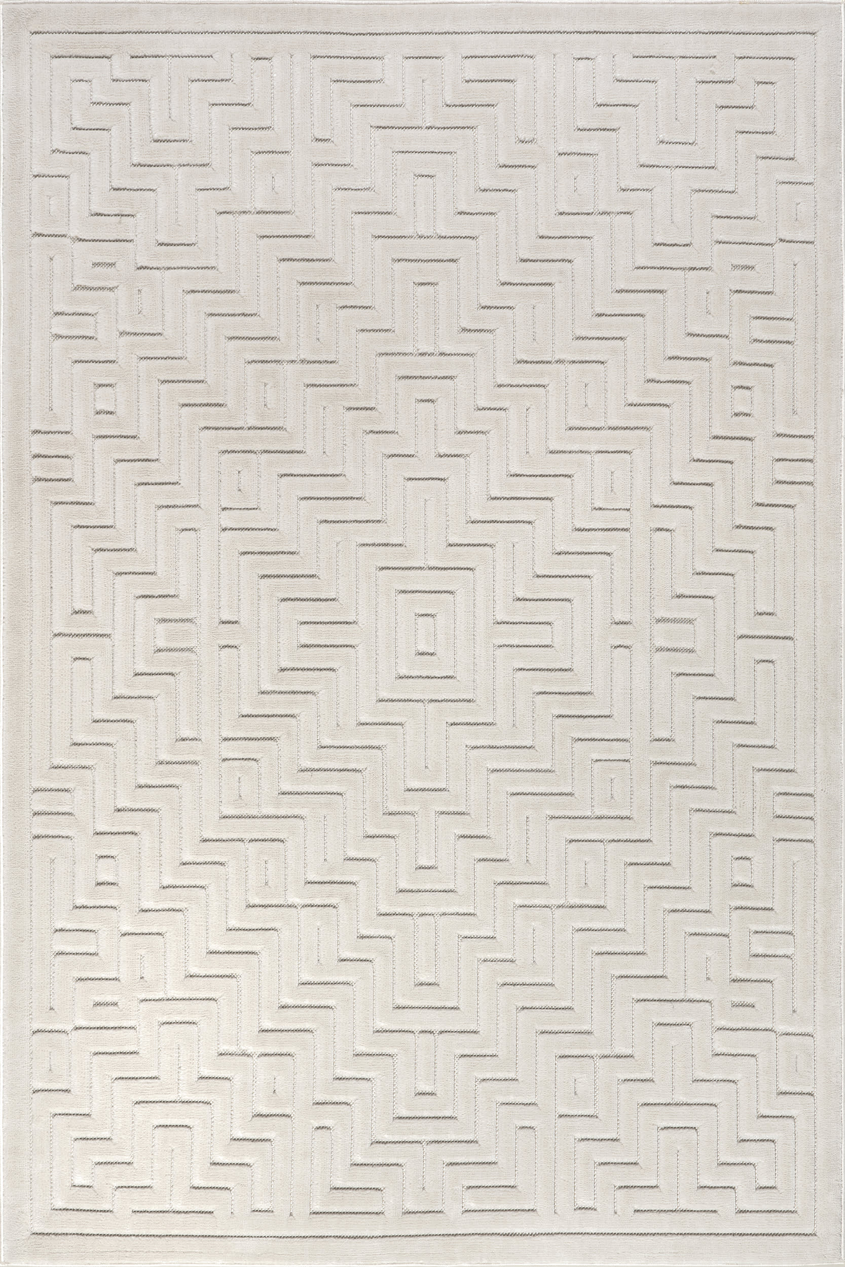 Tasha Indoor/Outdoor Geometric Rug | Cream