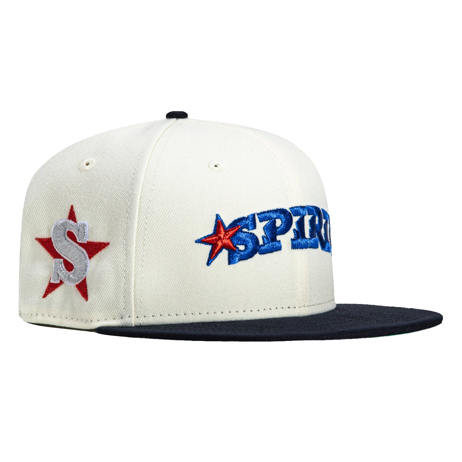 New Era 59Fifty San Bernardino Spirit Logo Patch Word Hat - White, Navy