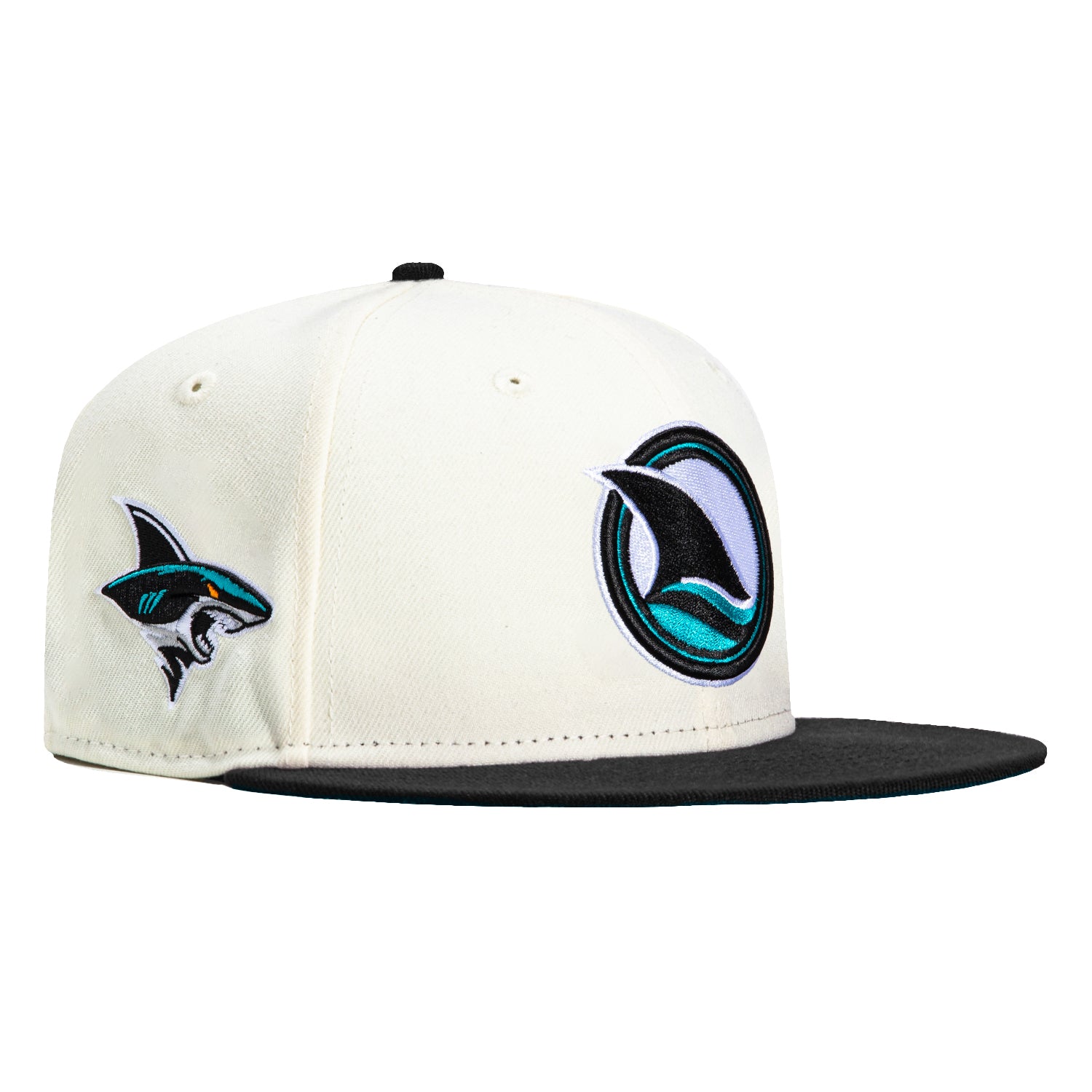 New Era 59Fifty San Jose Sharks Logo Patch Alternate Hat - White, Black