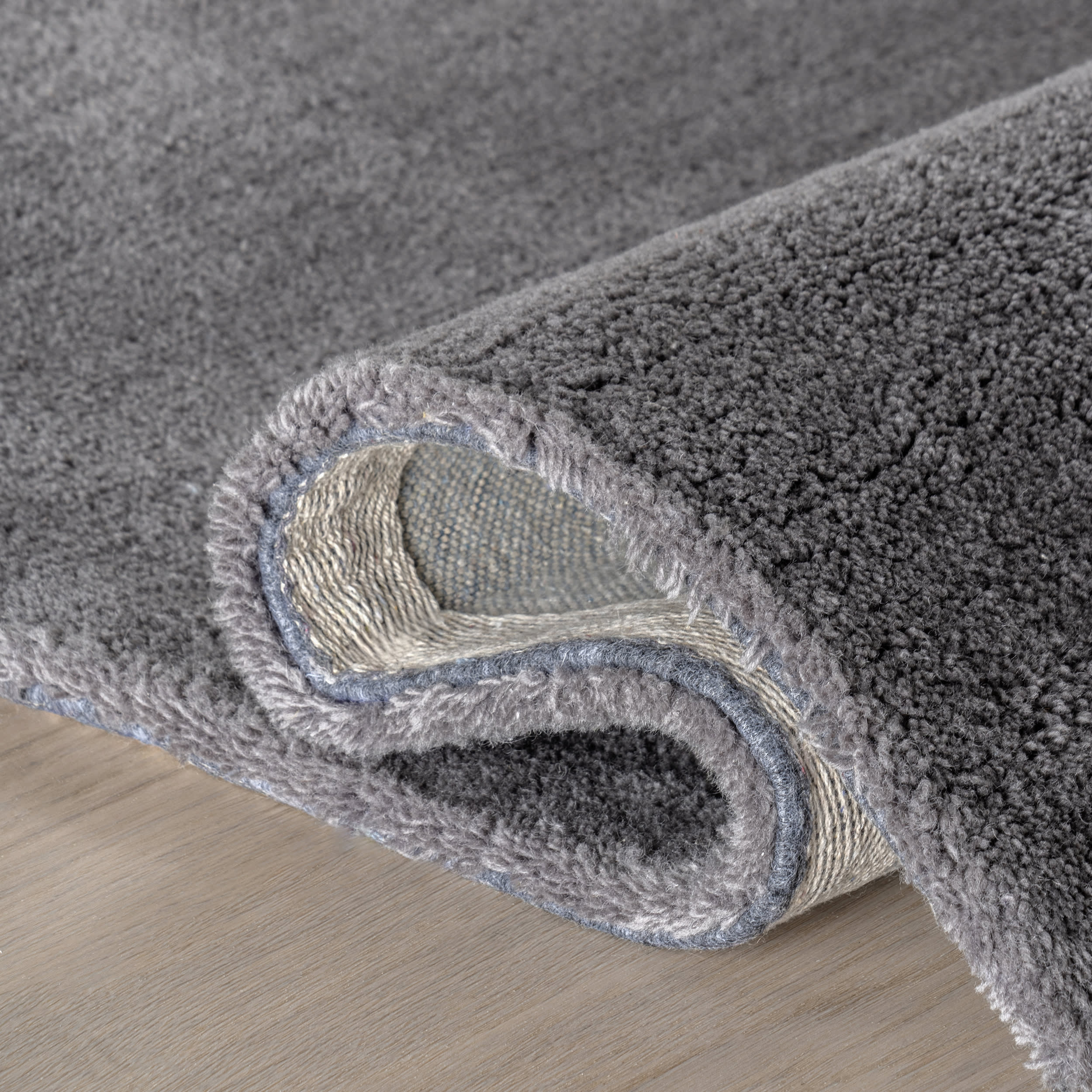 Gaia New Zealand Wool Shag Rug | Dark Grey