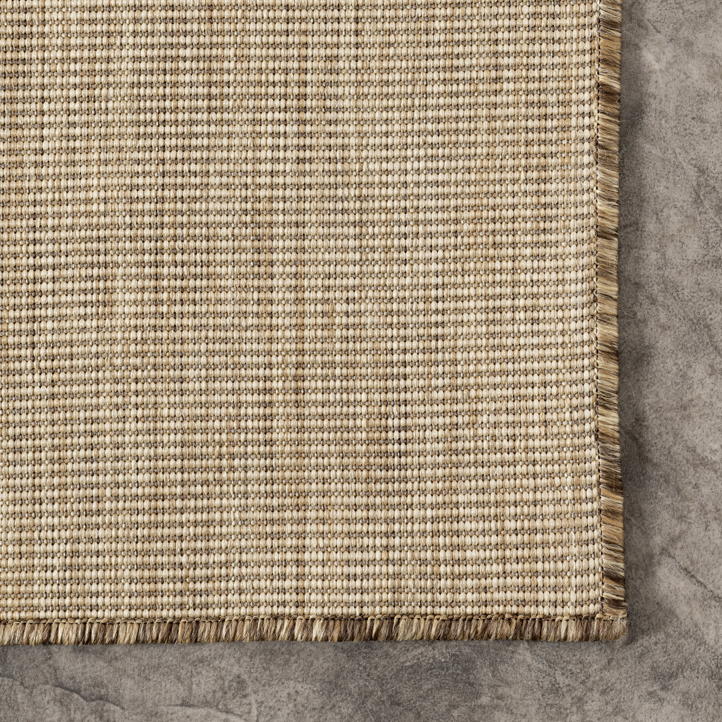 Dorinda Hazy Solid Indoor/Outdoor Rug | Brown