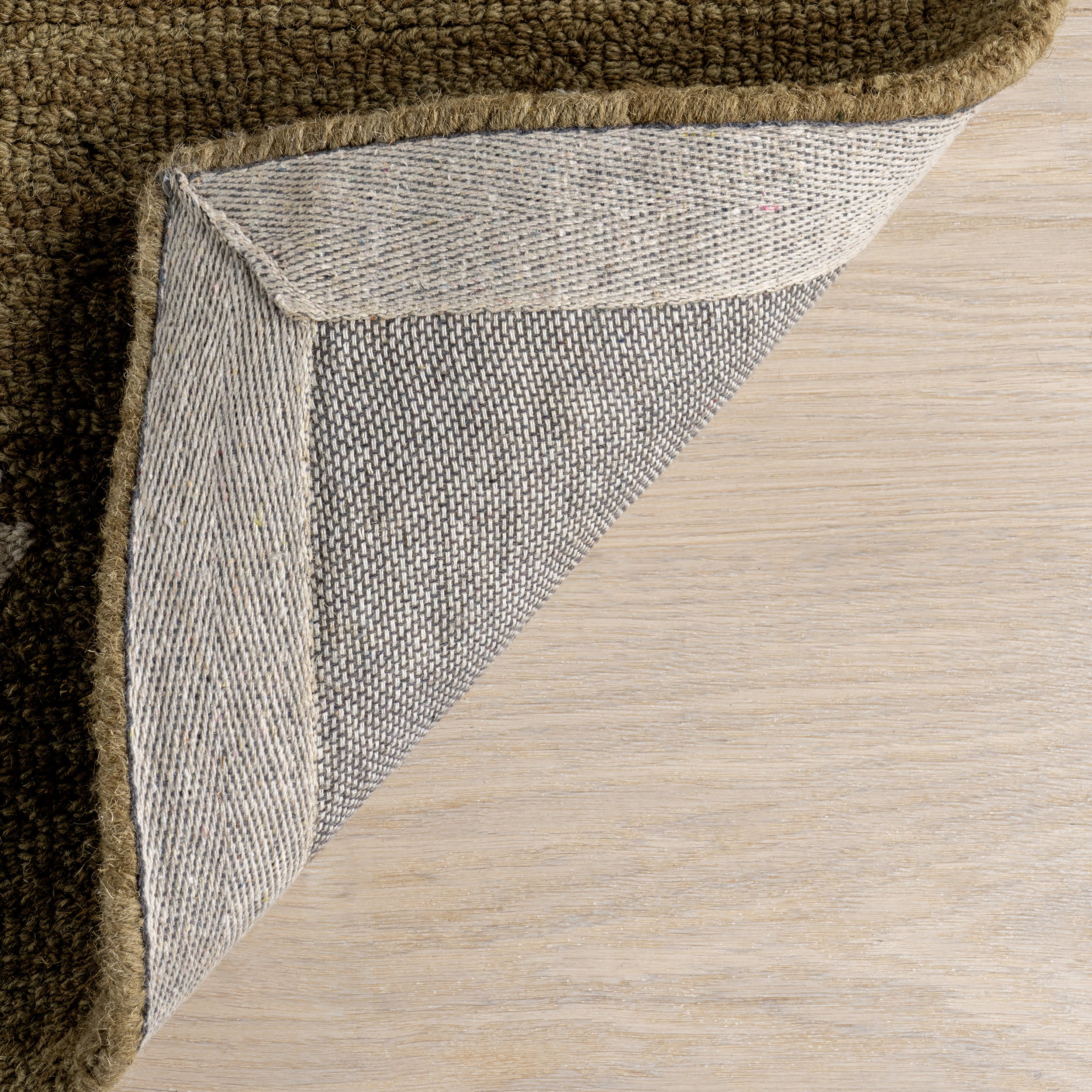 Ella Wool Rug | Olive Green