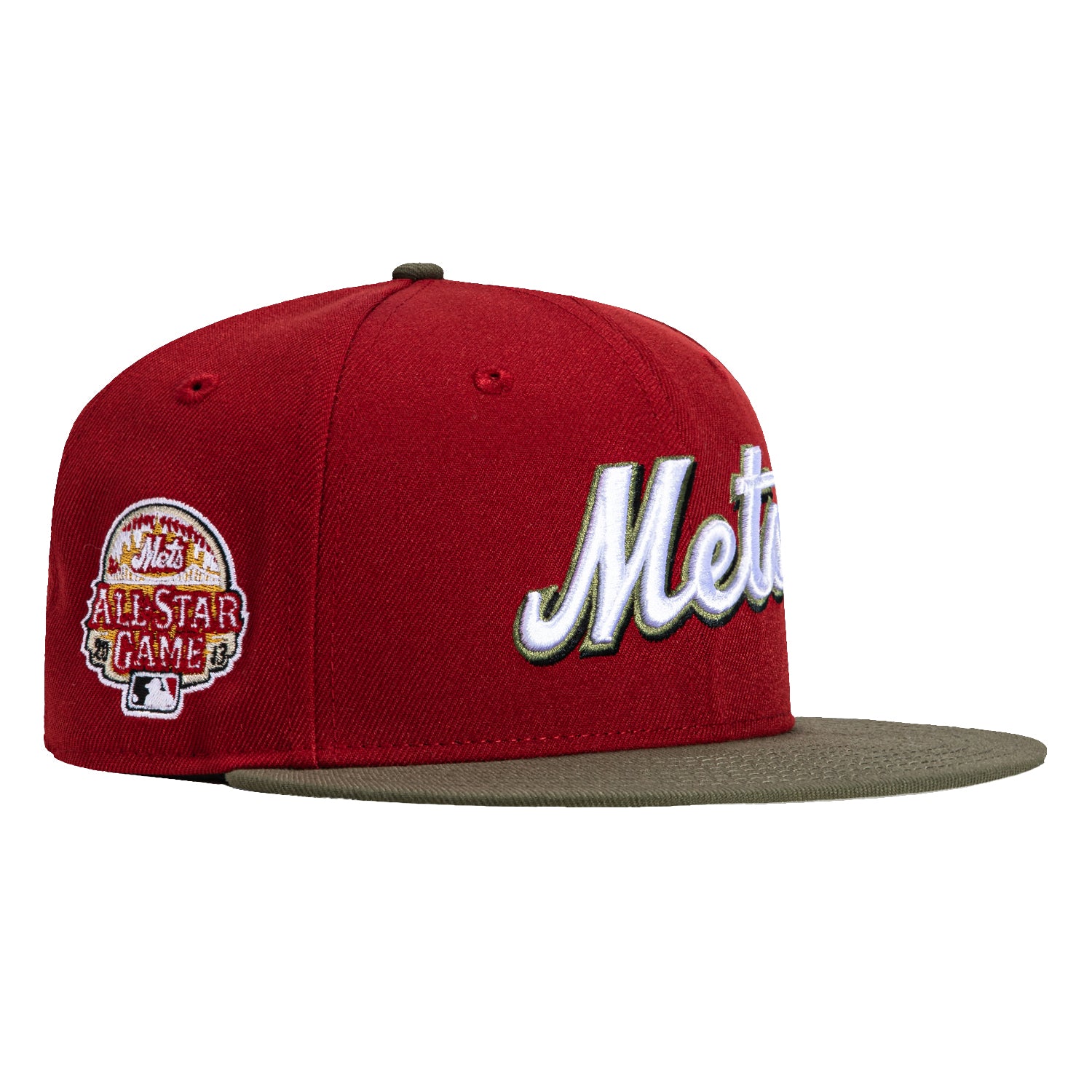 New Era 59Fifty New York Mets 2013 All Star Game Patch Word Hat - Brick, Olive