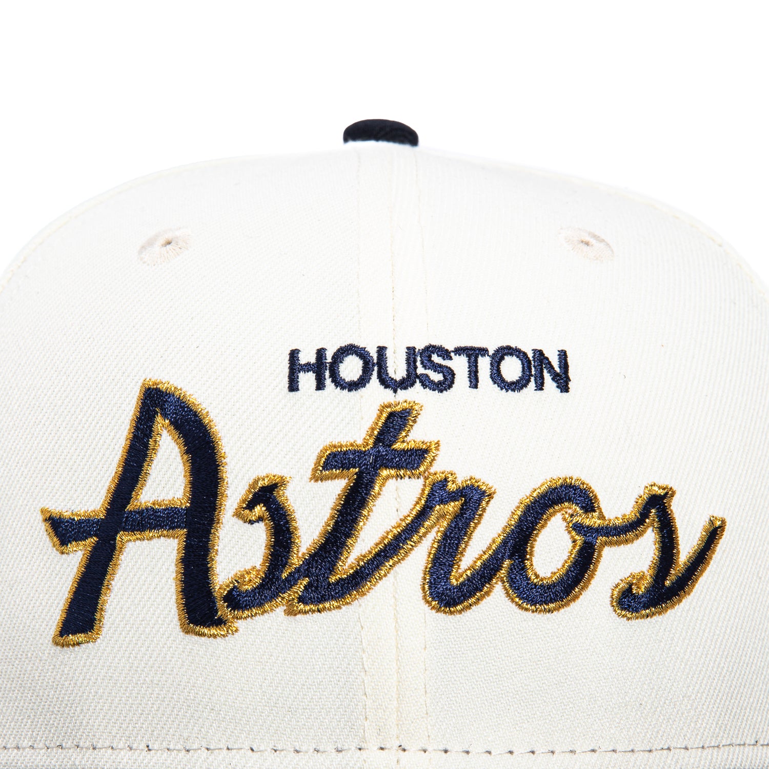 New Era 59Fifty Batty Houston Astros Batterman Patch Script Hat - White, Navy