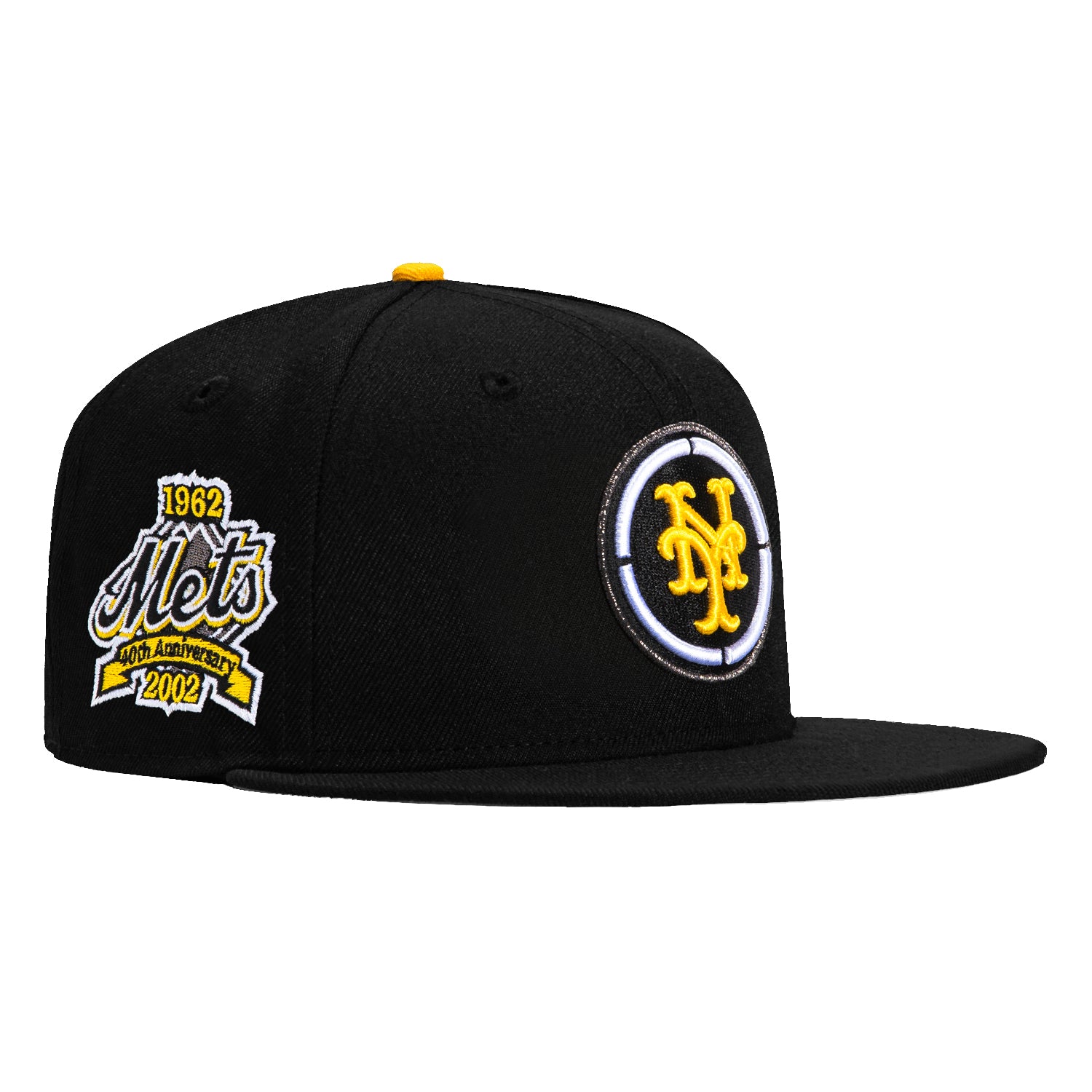 New Era 59Fifty Flight Pack New York Mets 40th Anniversary Patch Scope Hat - Black, Yellow