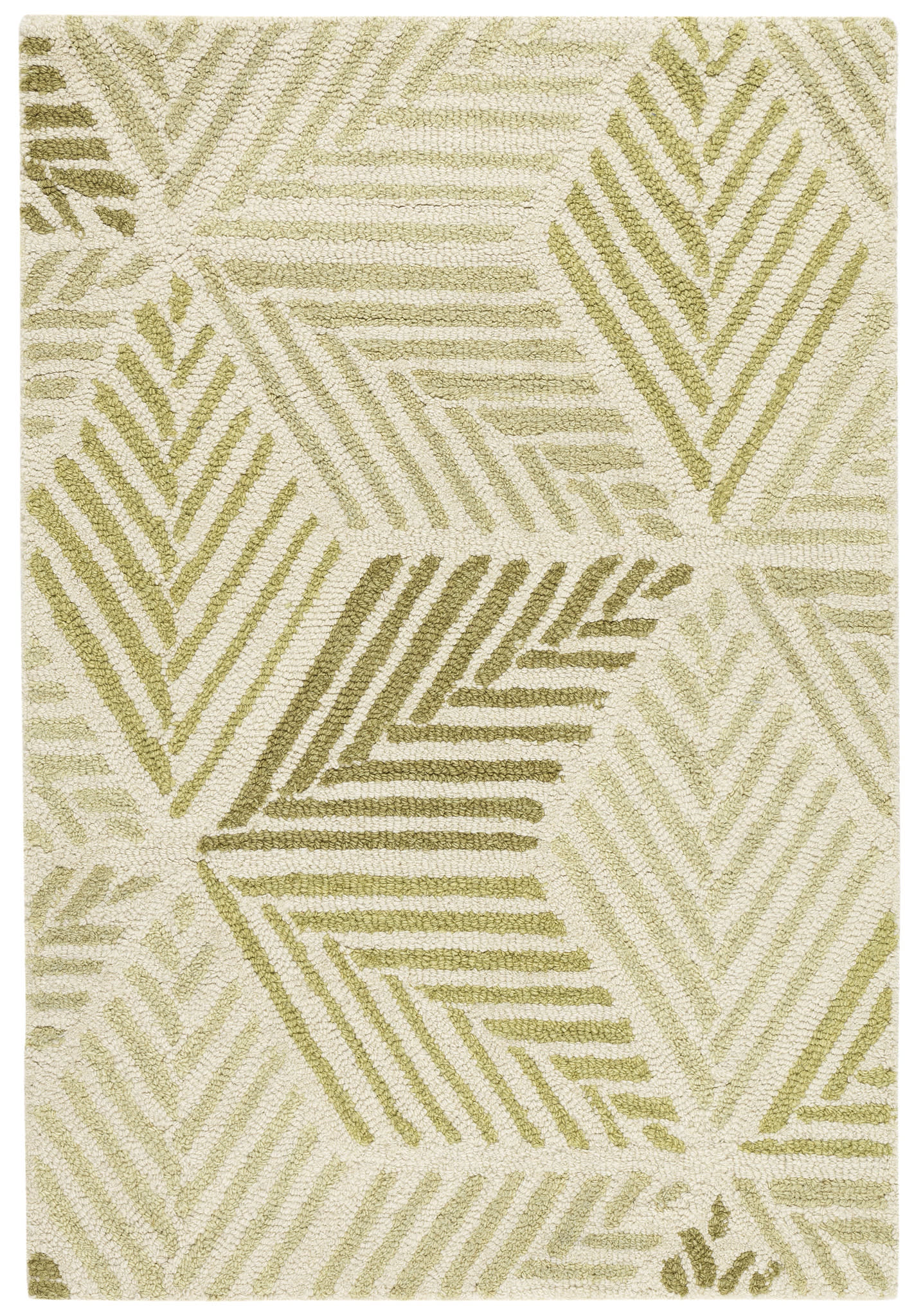 Karari Moss Hand Hooked Wool Rug