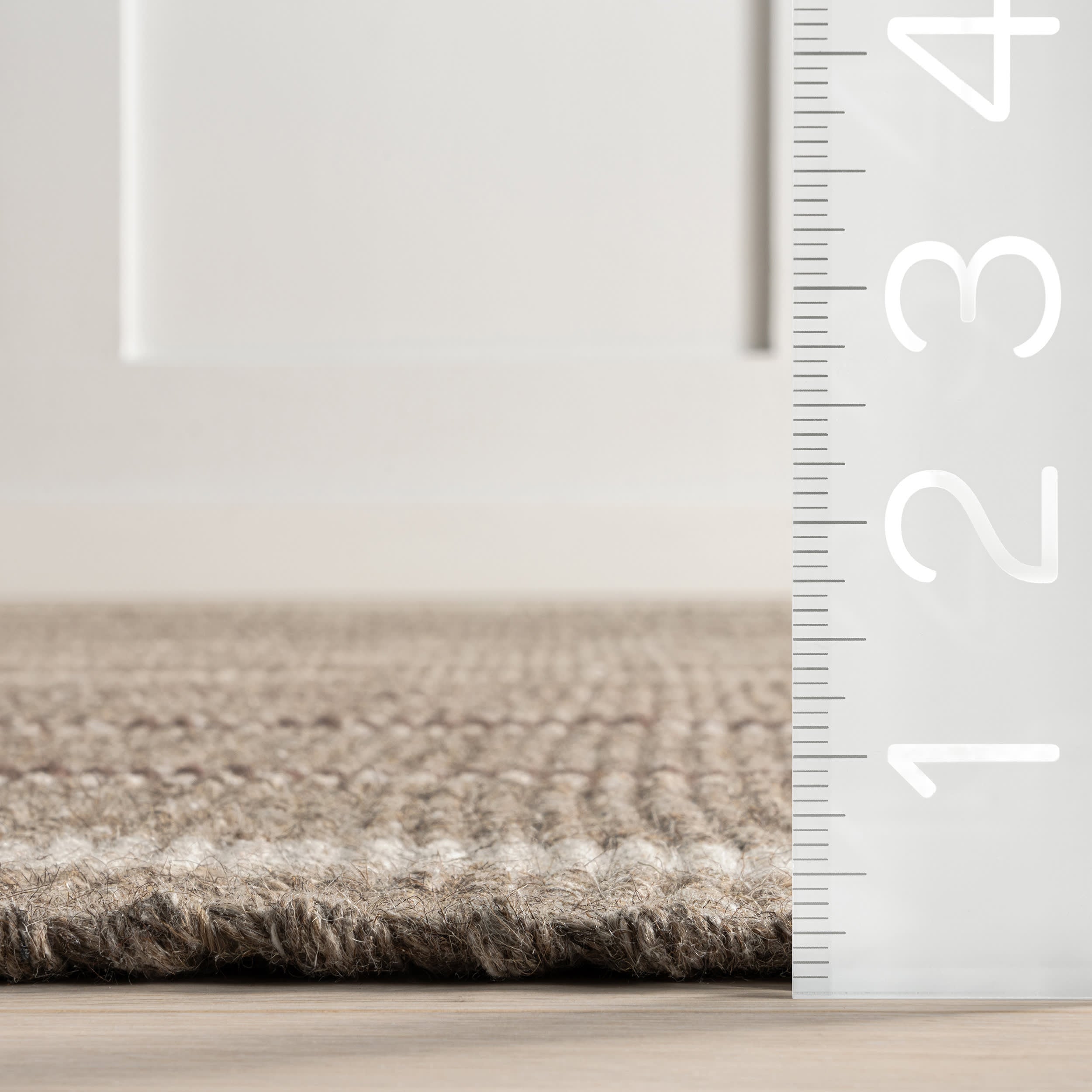 Toluca Striped Wool Rug | Taupe