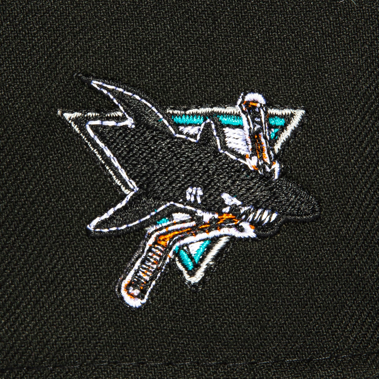 New Era 59Fifty San Jose Sharks Logo Patch Word Hat - Black, Teal