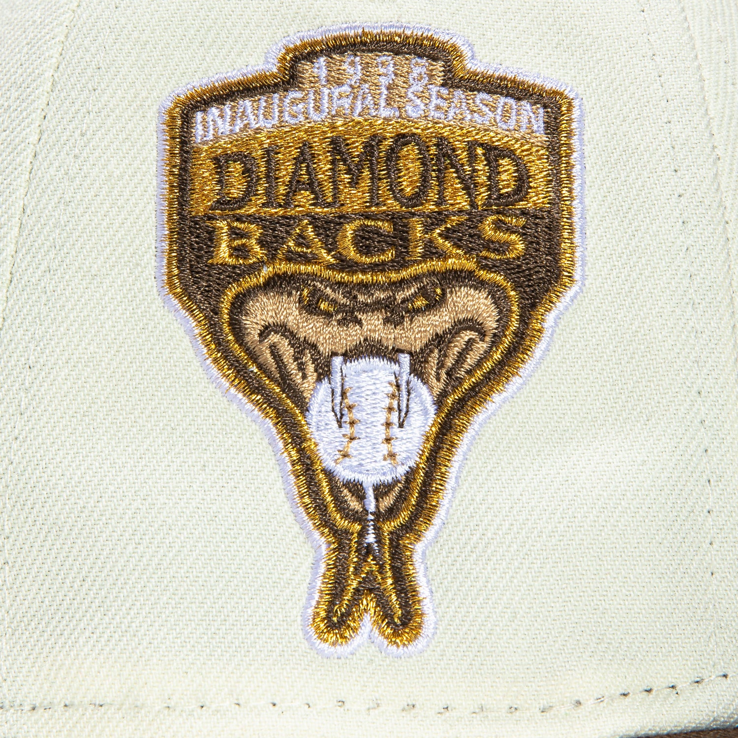 New Era 59Fifty Arizona Diamondbacks Inaugural Patch D Hat - White, Brown