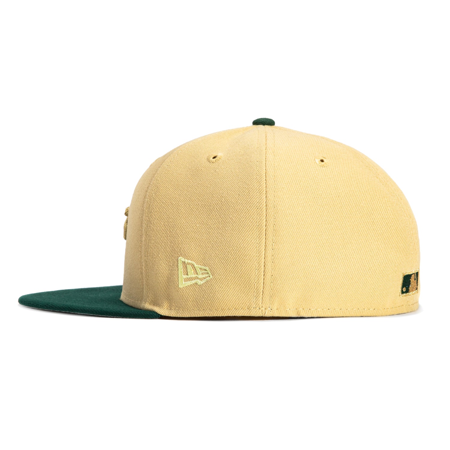 New Era 59Fifty Oakland Athletics Battle of the Bay Patch Hat - Tan, Green, Metallic Gold