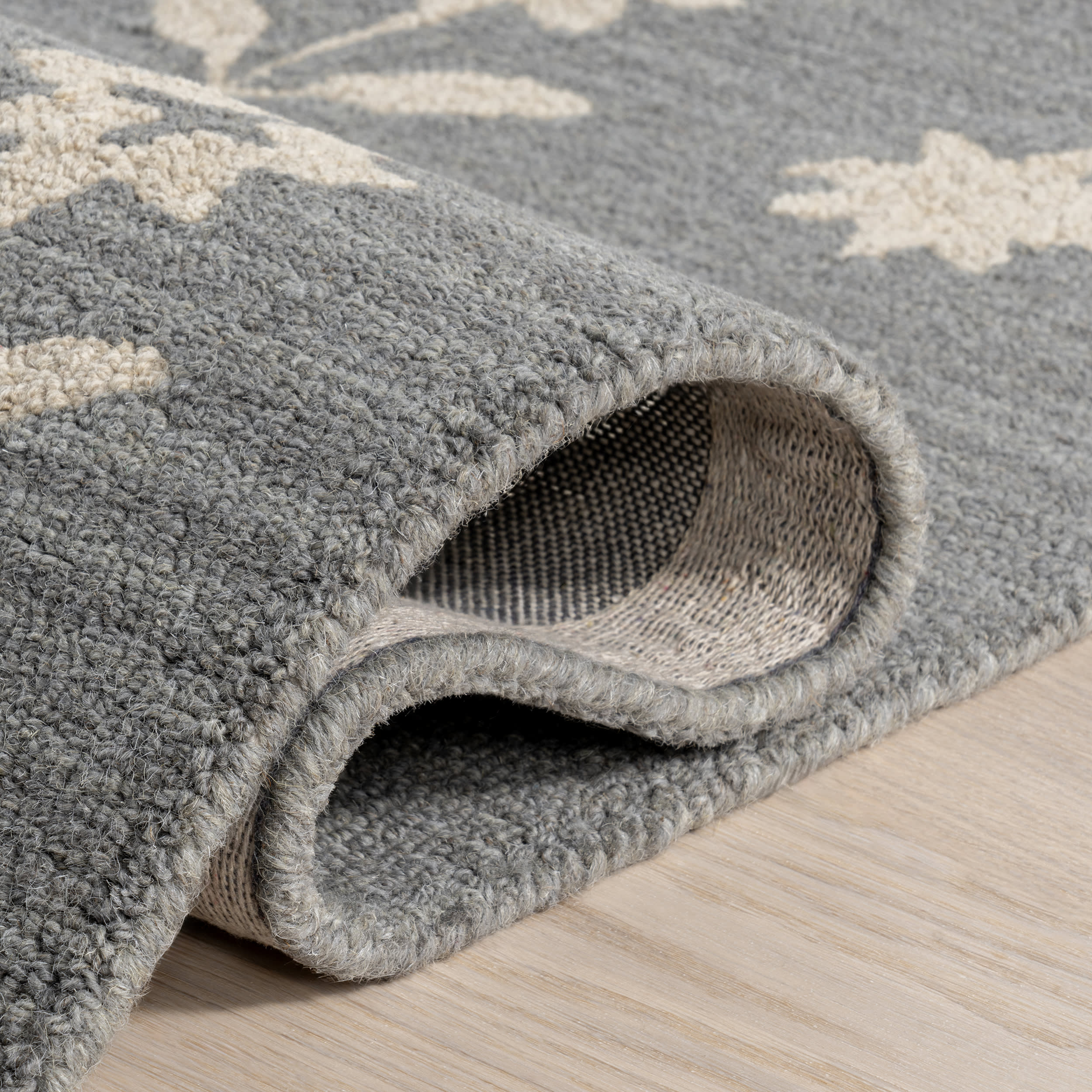 Ella Wool Rug | Blue Grey