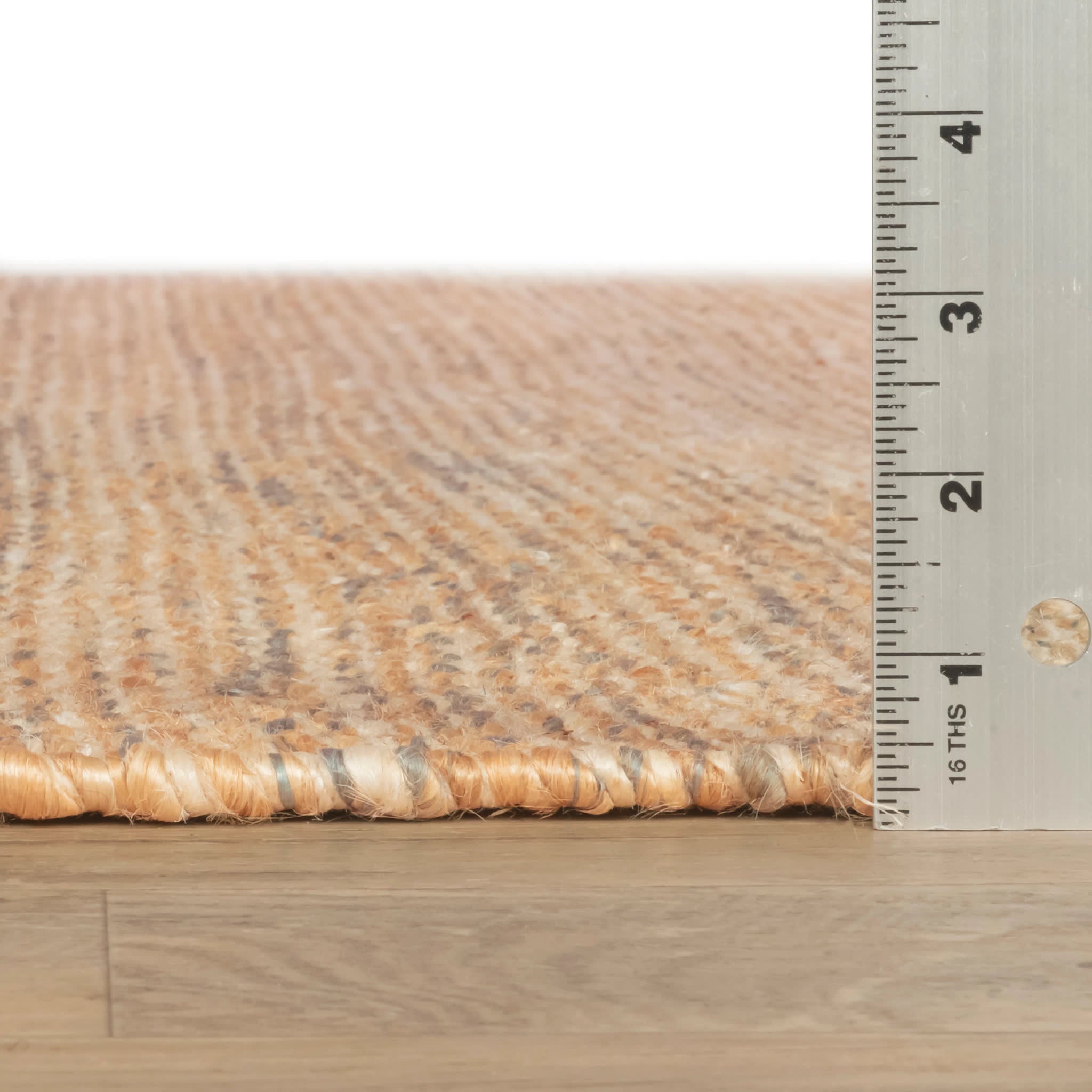 Mixed Stripe Multi Handwoven Jute Rug