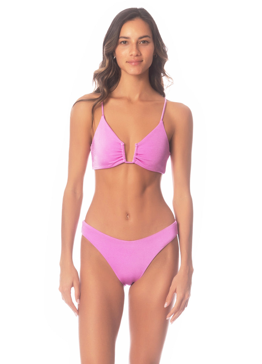 Maaji Fondant Pink Sublimity Regular Rise Classic  Bikini Bottom