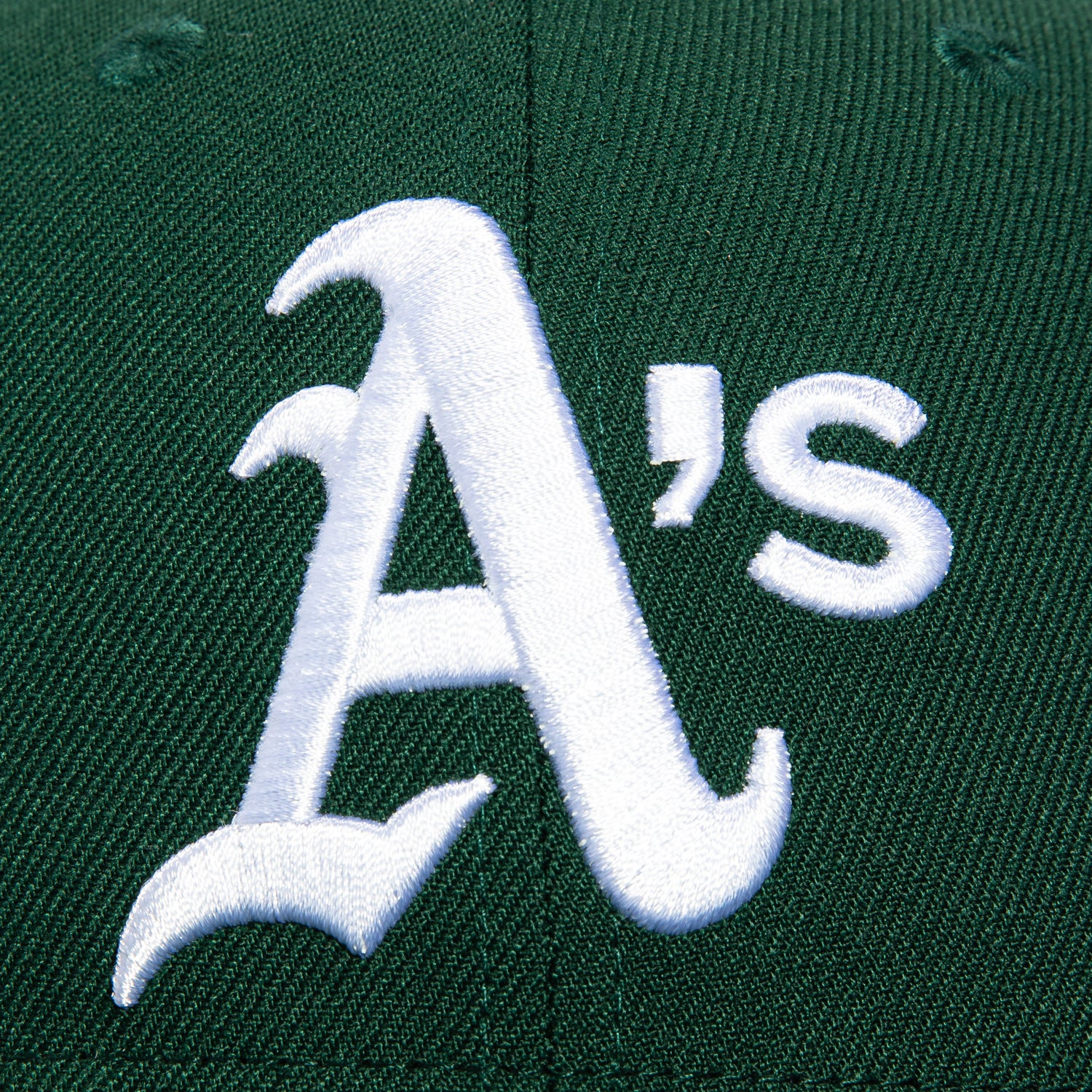 New Era 59Fifty Oakland Athletics Final Season Patch Hat - Green, White