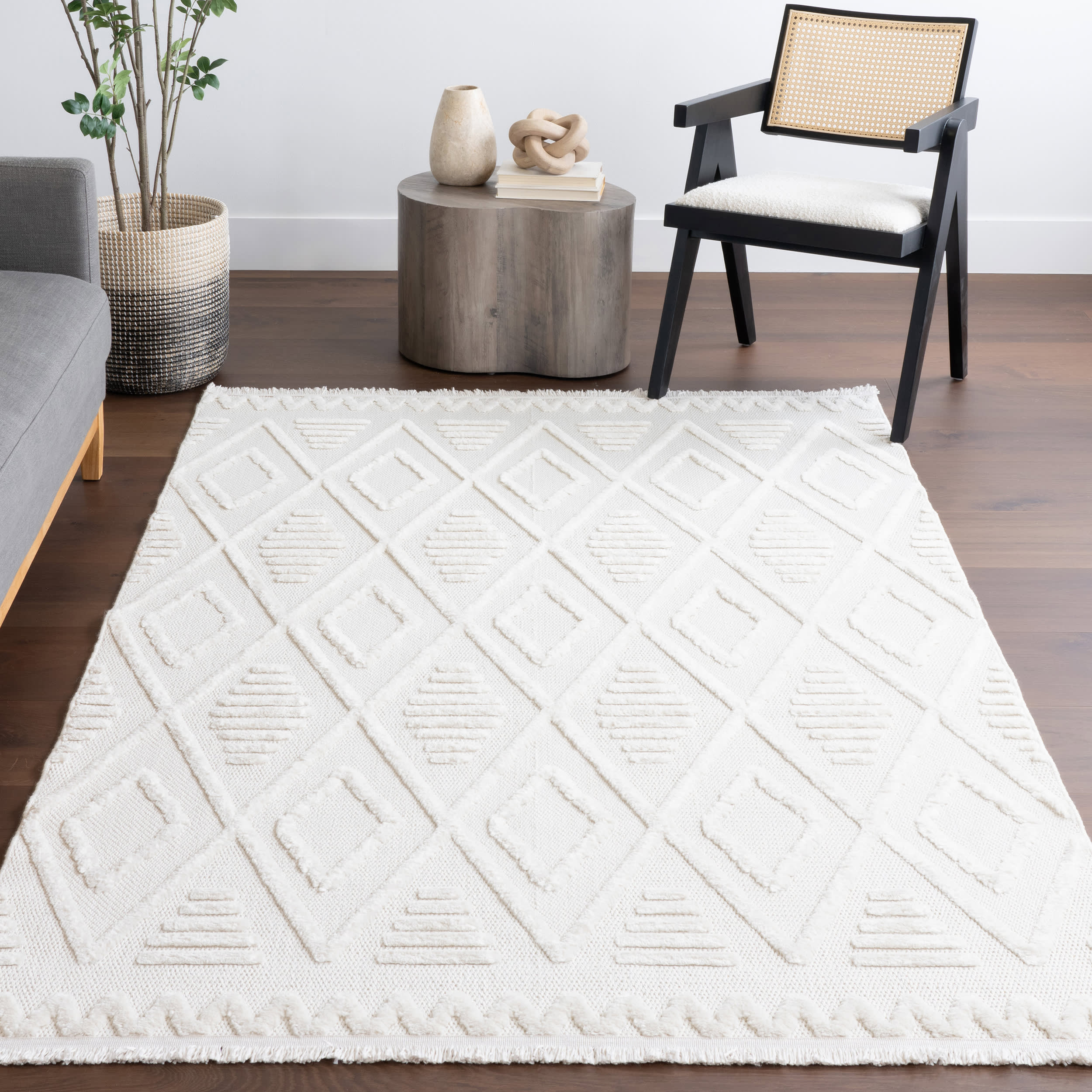 Viviana Trellis Rug | Cream