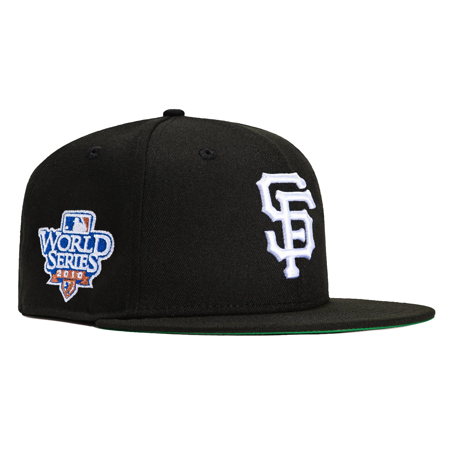 New Era 59Fifty San Francisco Giants 2010 World Series Patch Hat -  Black, White