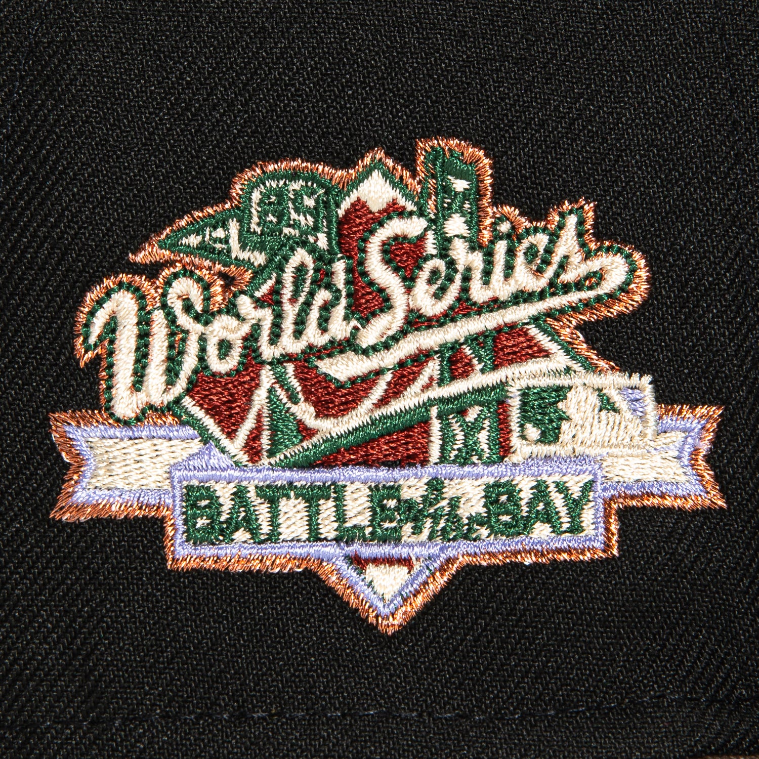 New Era 59Fifty Oakland Athletics Battle of the Bay Patch Script Hat - Black, Brown