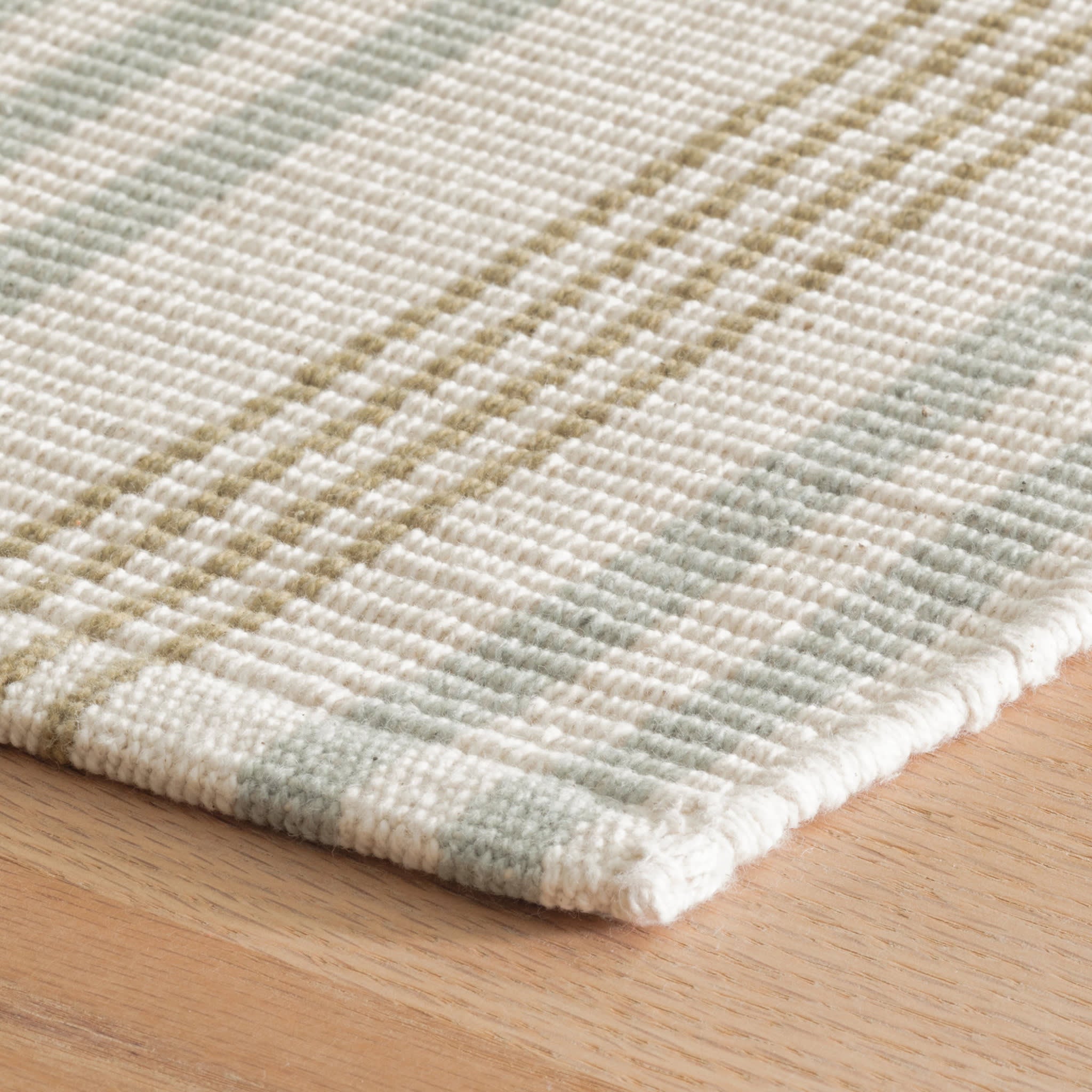 Olive Branch Handwoven Cotton Rug