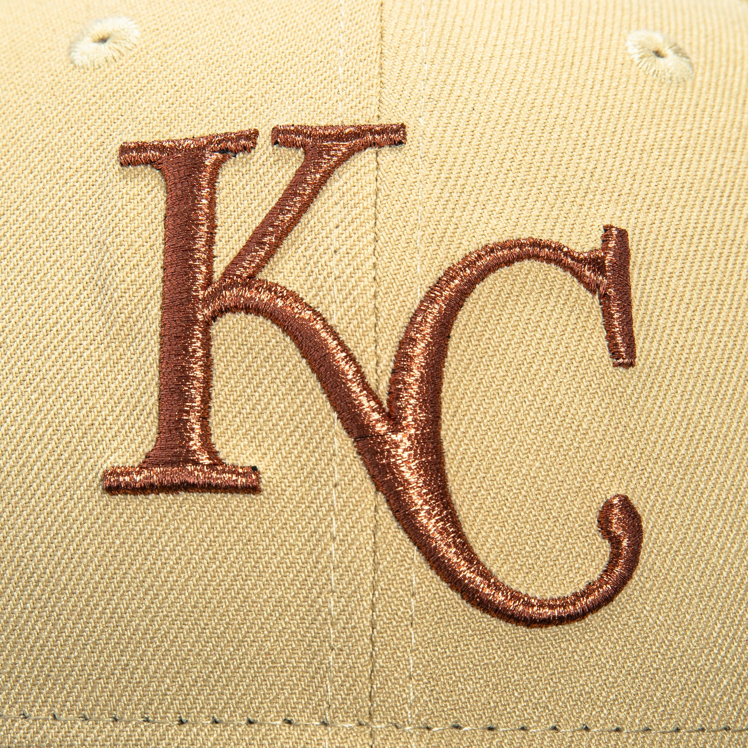 New Era 59Fifty Kansas City Royals 2012 All Star Game Patch Hat - Tan, Black, Metallic Copper