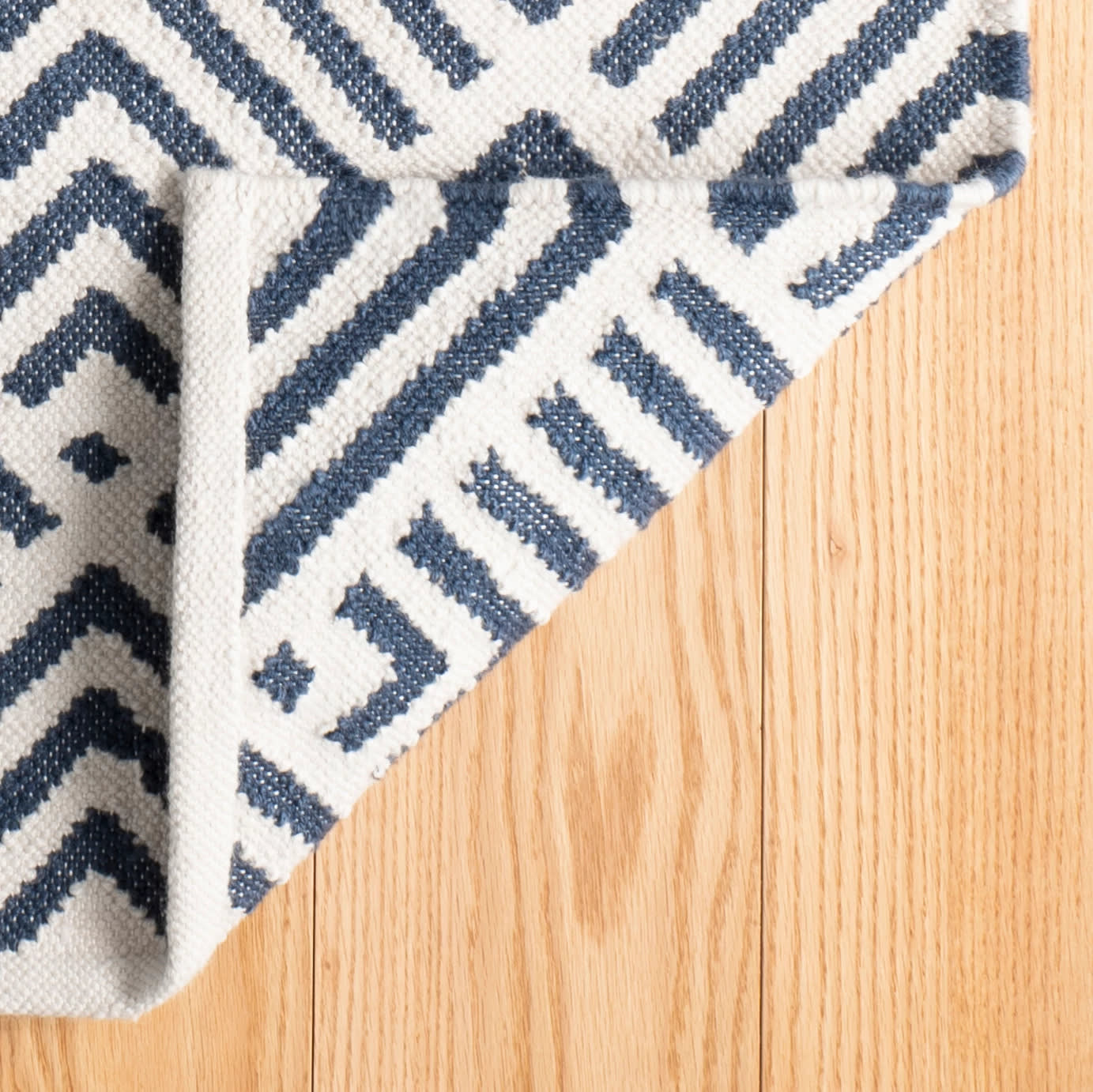 Cleo Navy Handwoven Indoor/Outdoor Rug