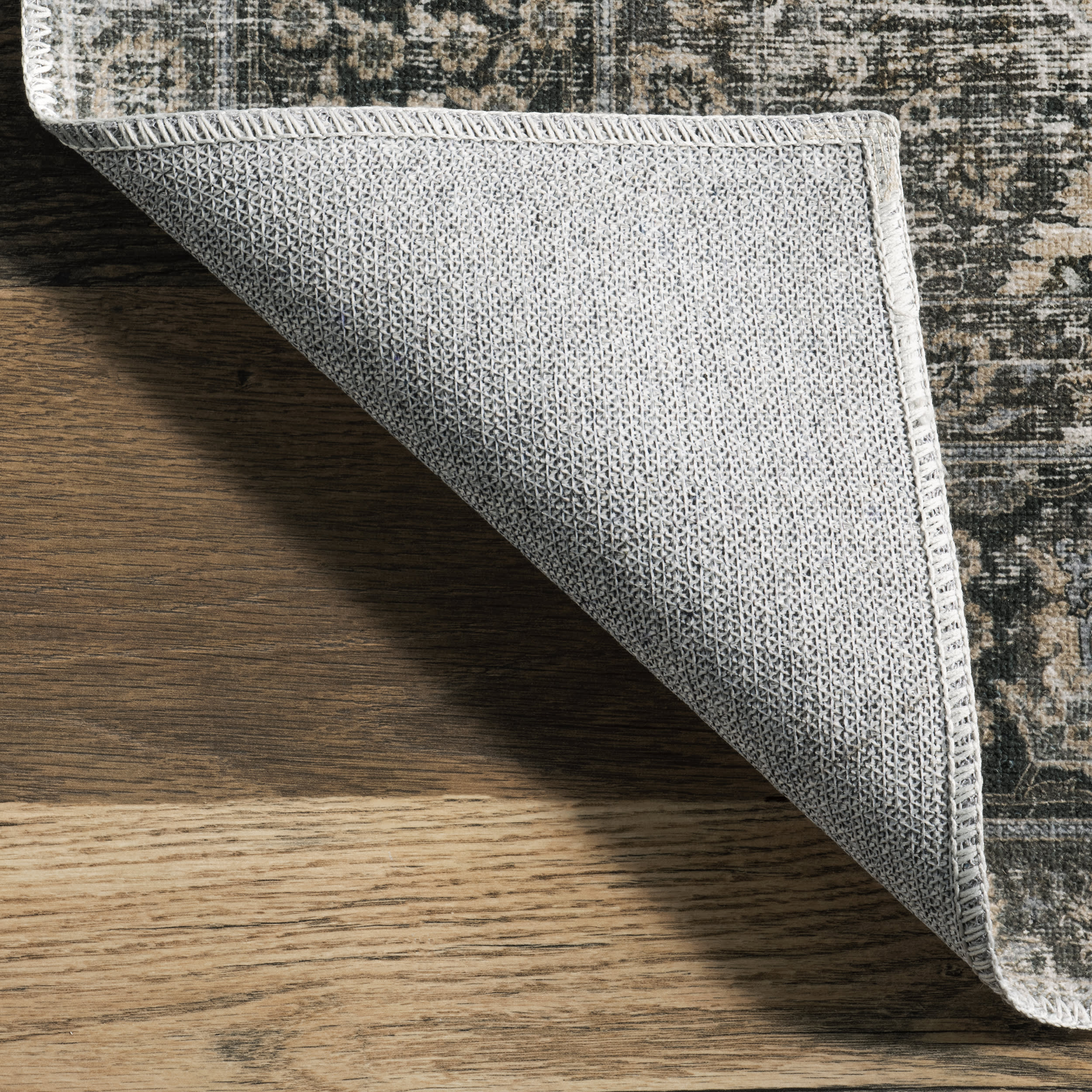 Bayberry Vintage Washable Rug | Green Grey