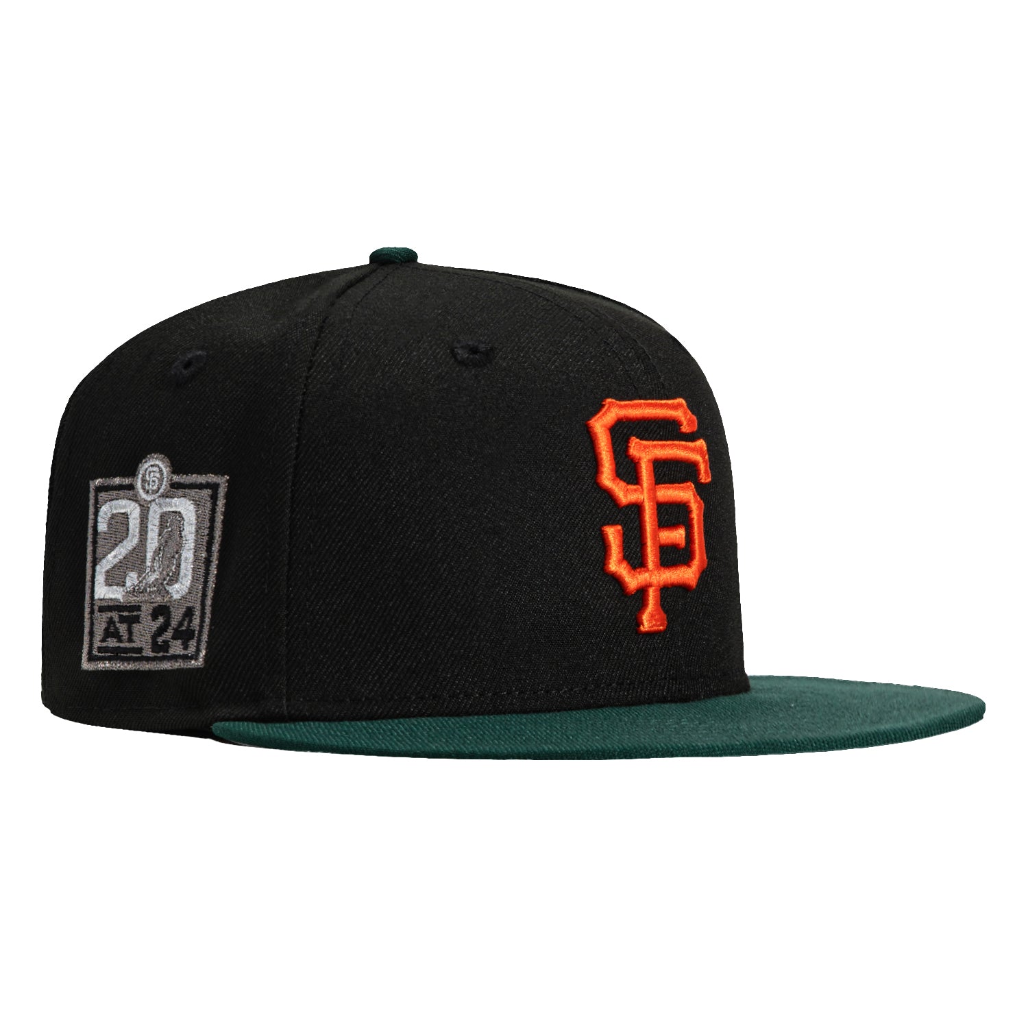 New Era 59Fifty San Francisco Giants 20th Anniversary Stadium Patch Hat - Black, Green, Orange