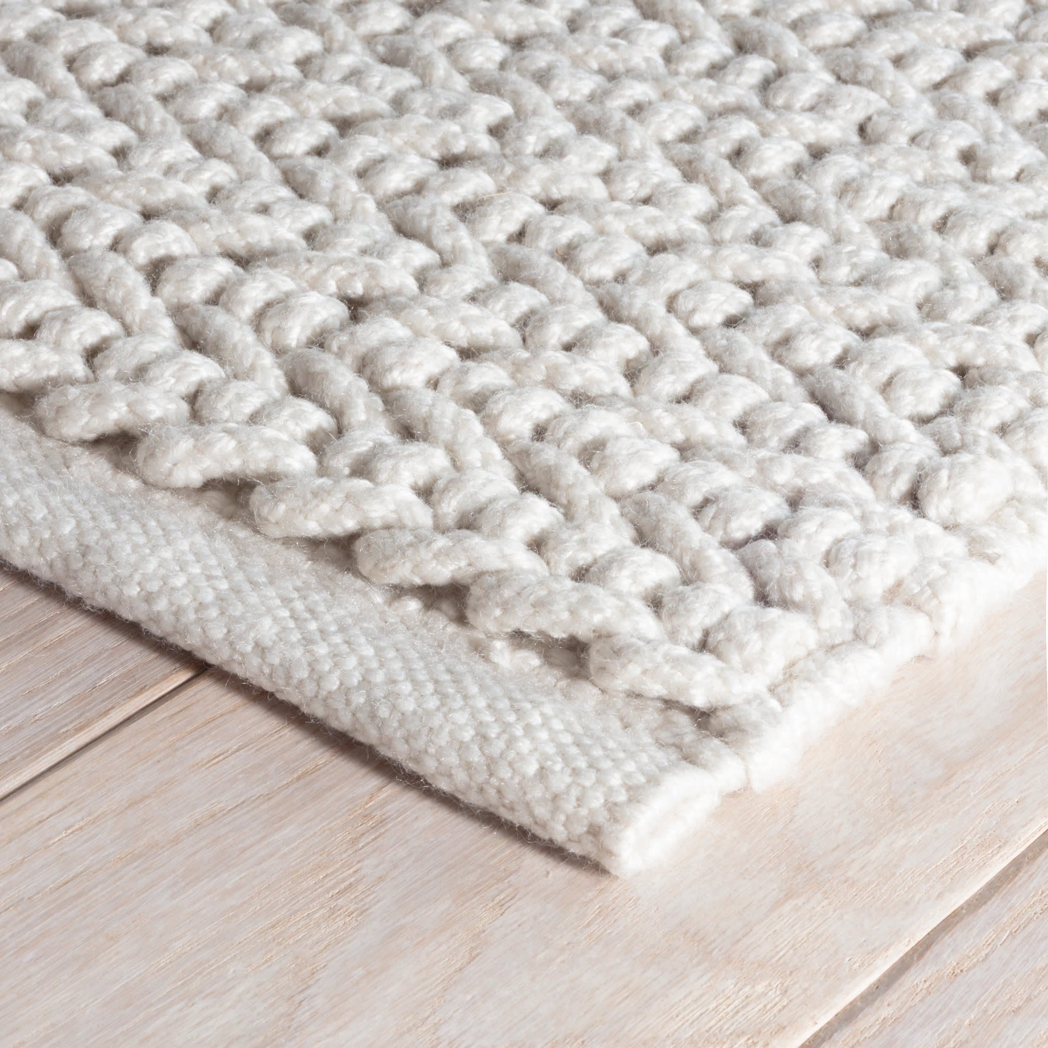 Veranda Ivory Handwoven Performance Rug