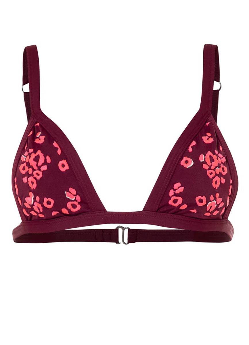 Maaji Eggplant Sierra Fixed Triangle Bikini Top