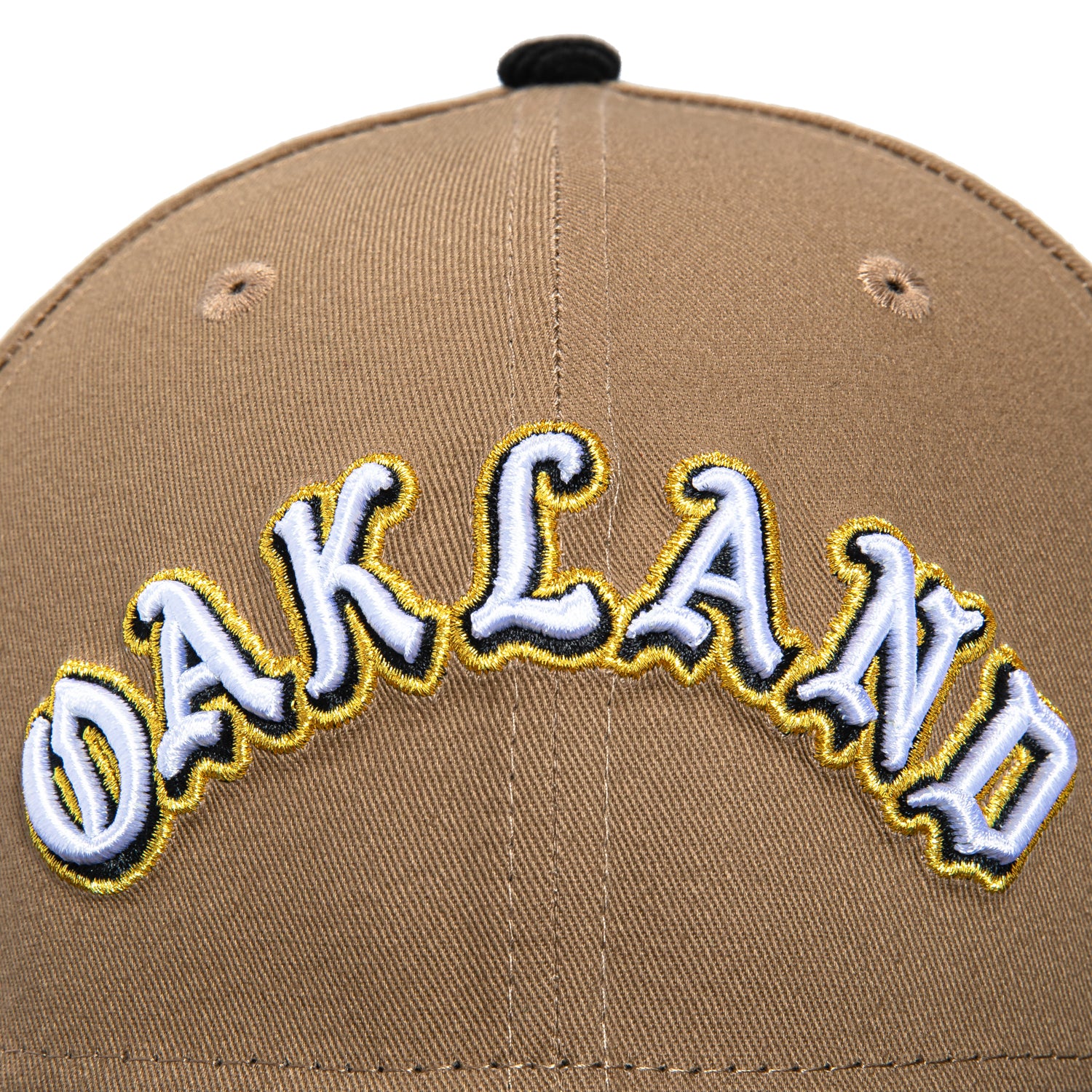 New Era 59Fifty Cord Visor Oakland Athletics 30th Anniversary Patch Word Hat - Khaki, Black