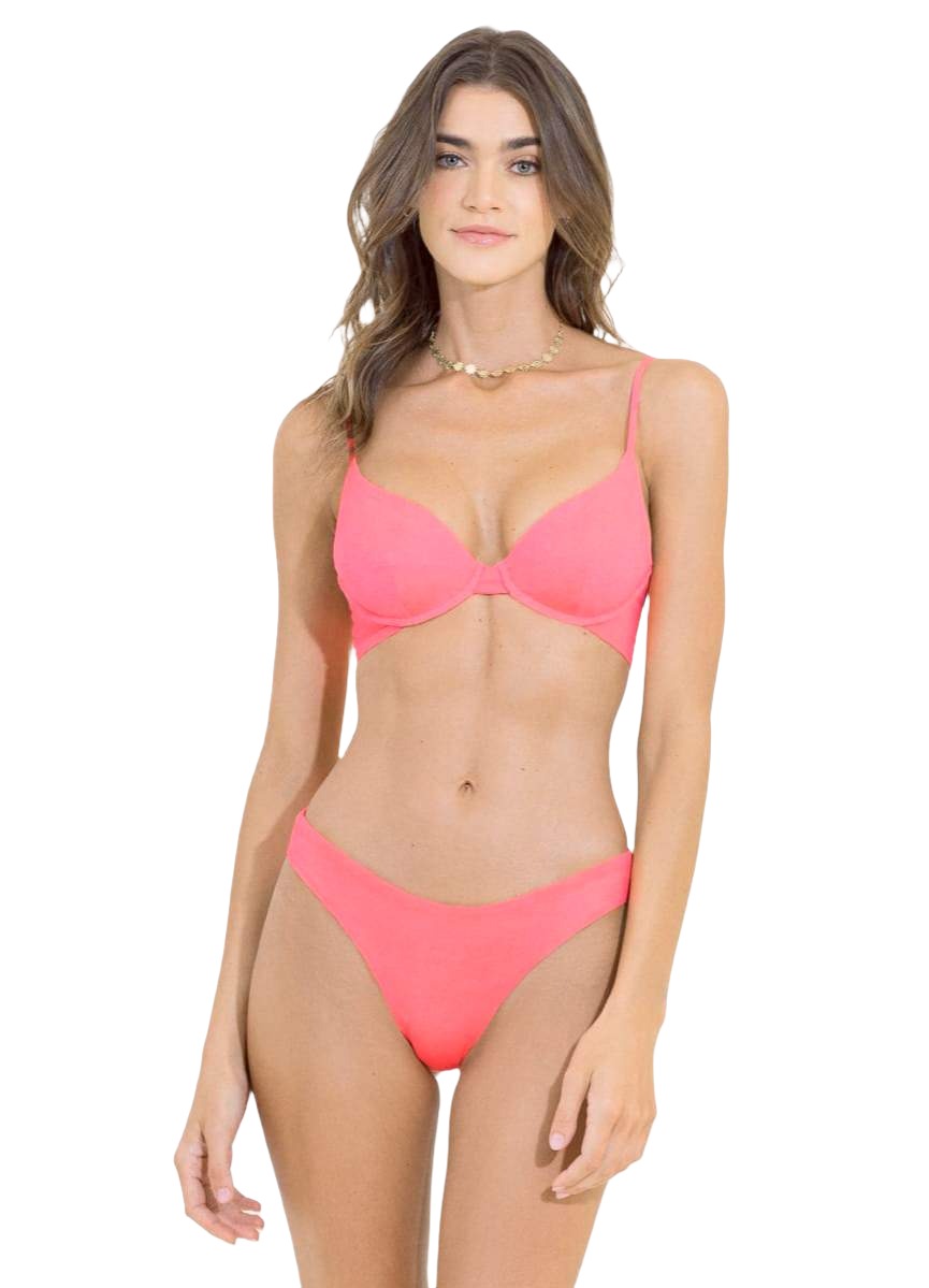 Maaji Fandango Pink Dainty Underwire Bikini Top