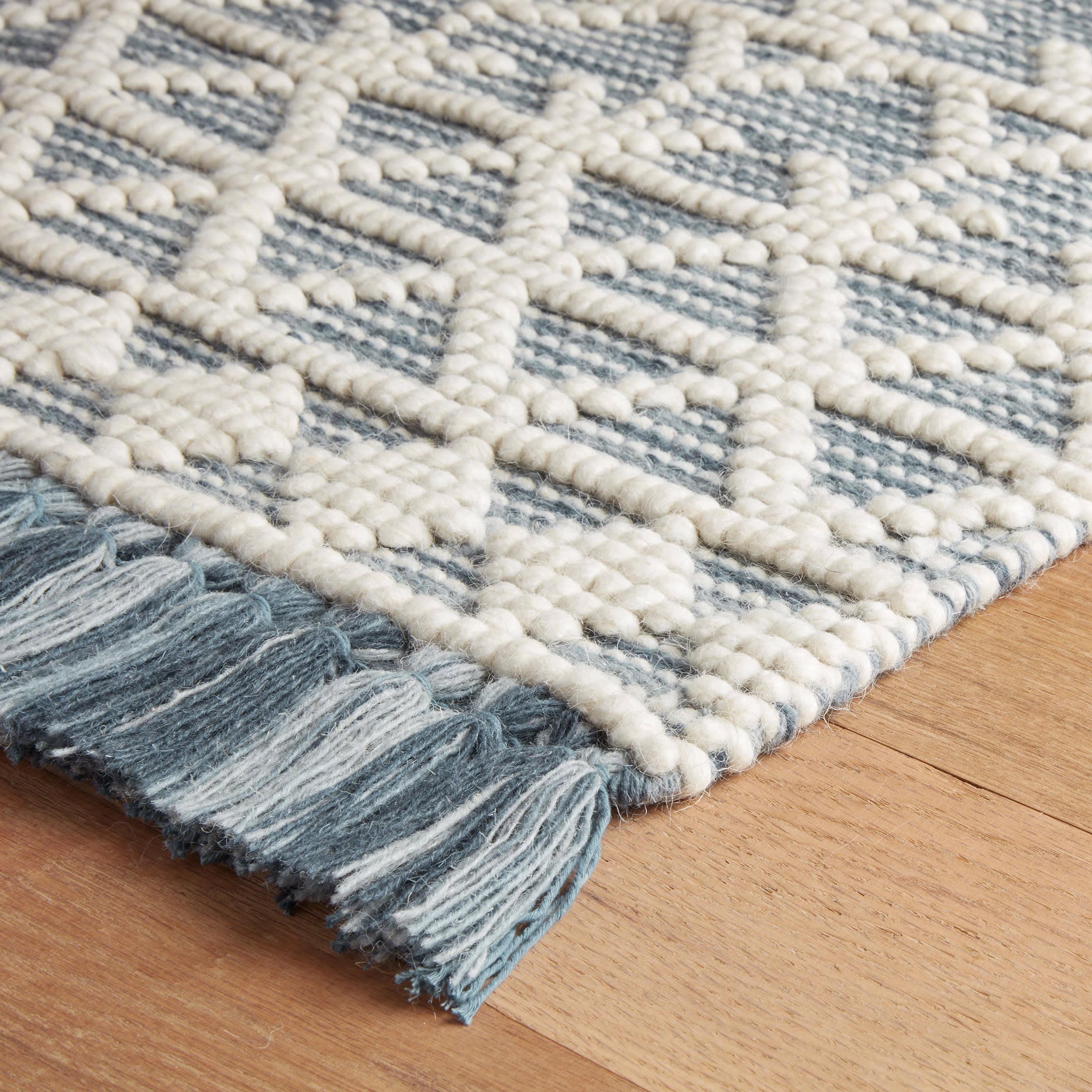 Pembrook Blue Handwoven Wool Rug