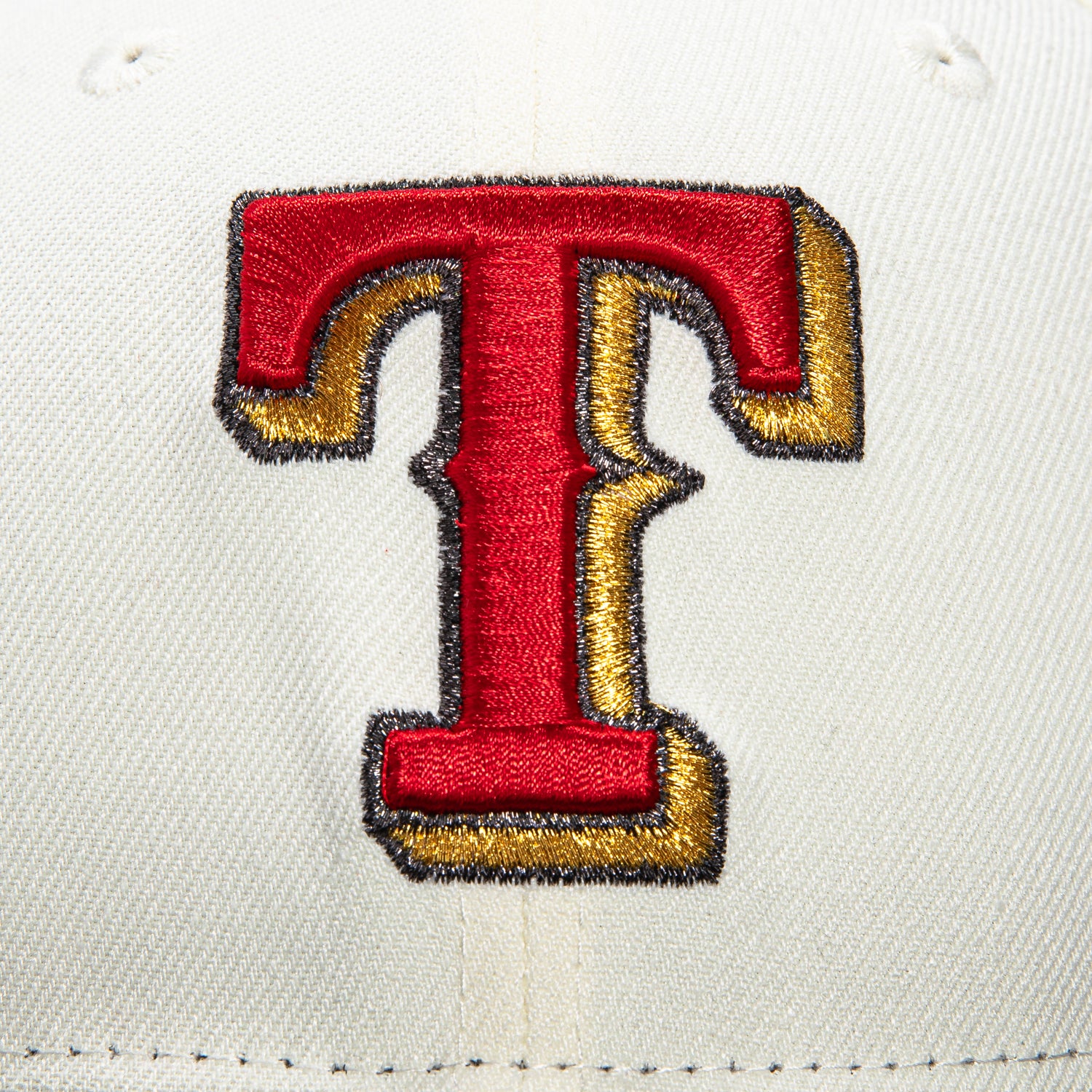 New Era 59Fifty Texas Rangers Final Season Patch Hat - White, Black, Red