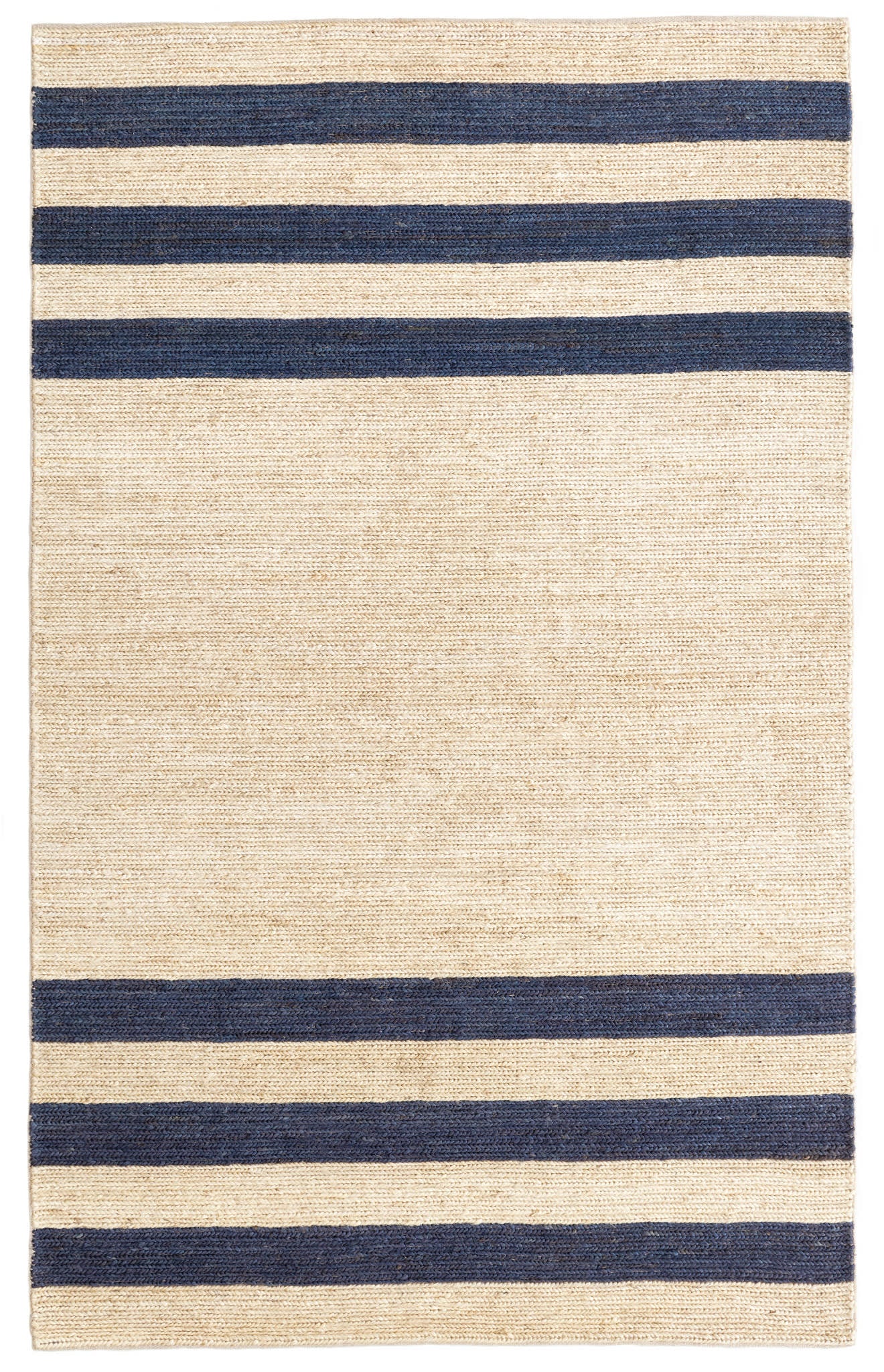 Ipswich Blue Handwoven Jute Rug