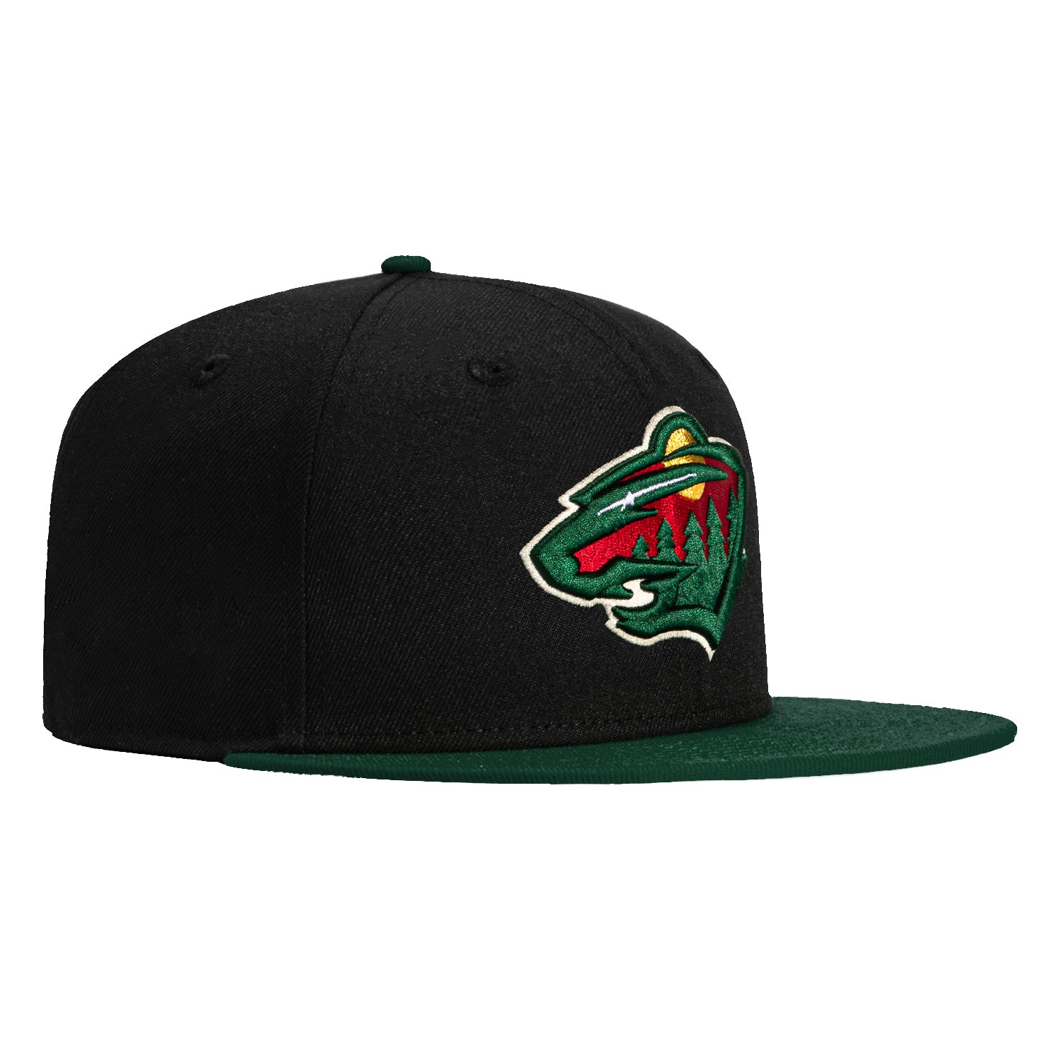 New Era 59Fifty Minnesota Wild Hat - Black, Green