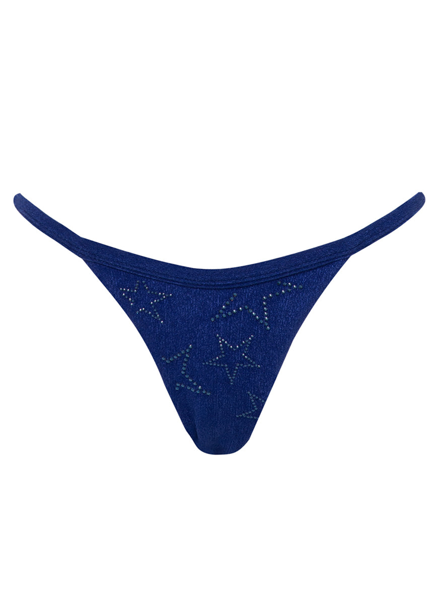 Maaji Midnight Blue Nusa Regular Rise Split Strap Bikini Bottom