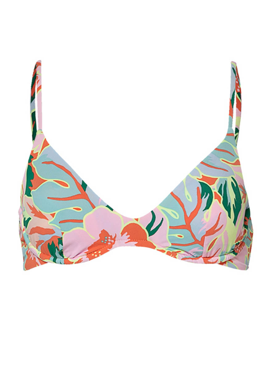 Maaji Neon Leafy Irene Unmolded Underwire Bikini Top