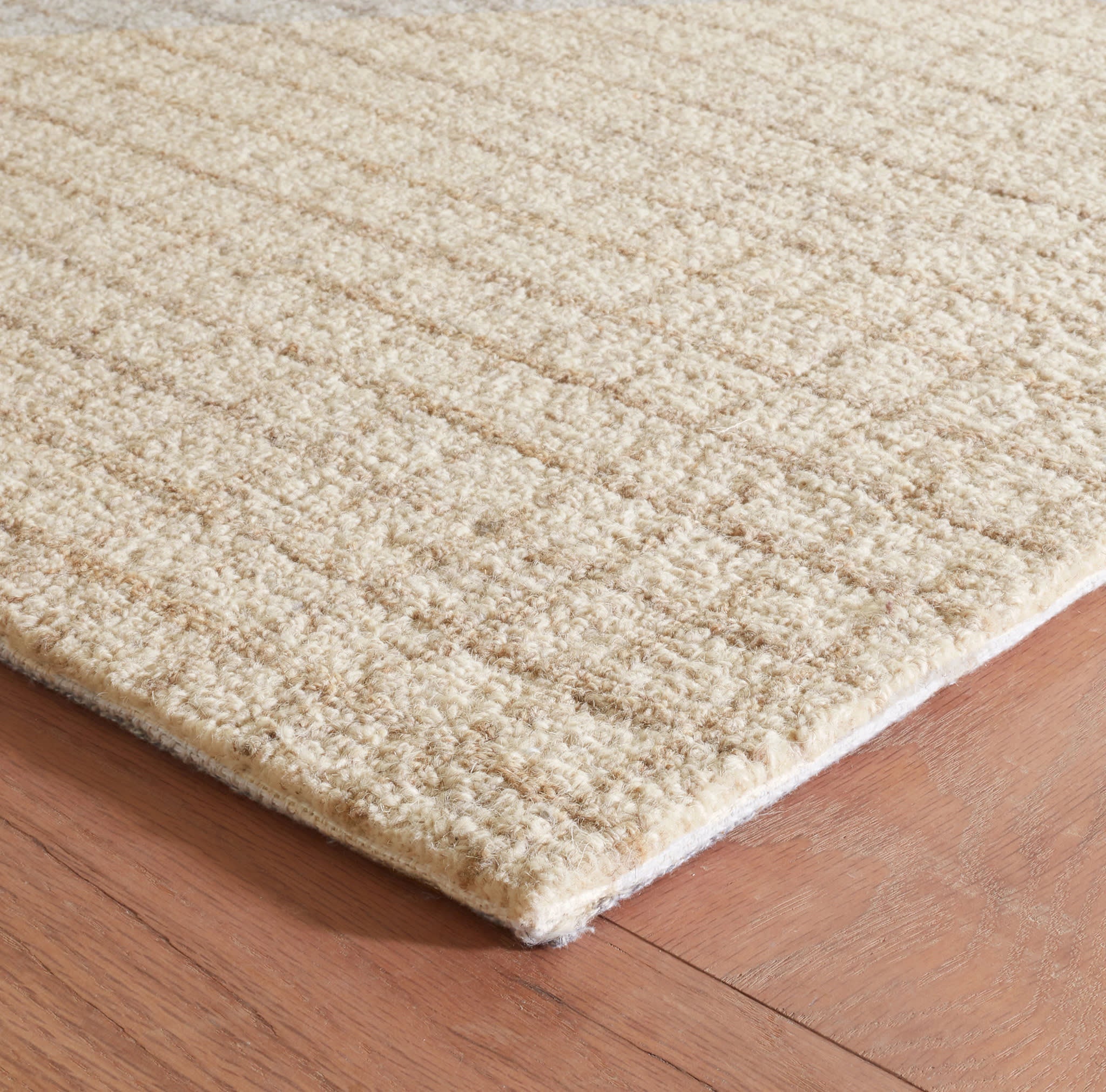 Conall Natural Hand Micro Hooked Wool Rug