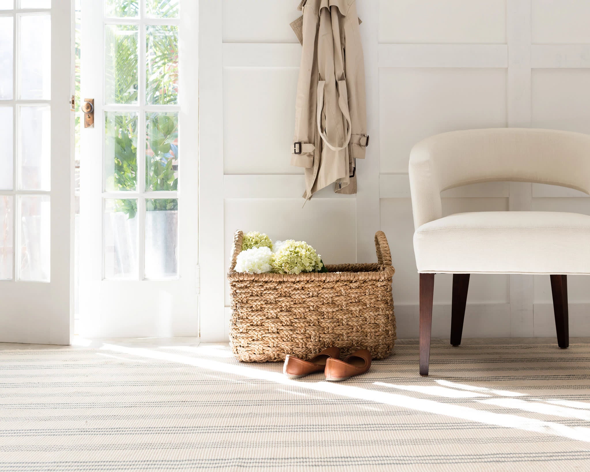 Swedish Stripe Handwoven Cotton Rug