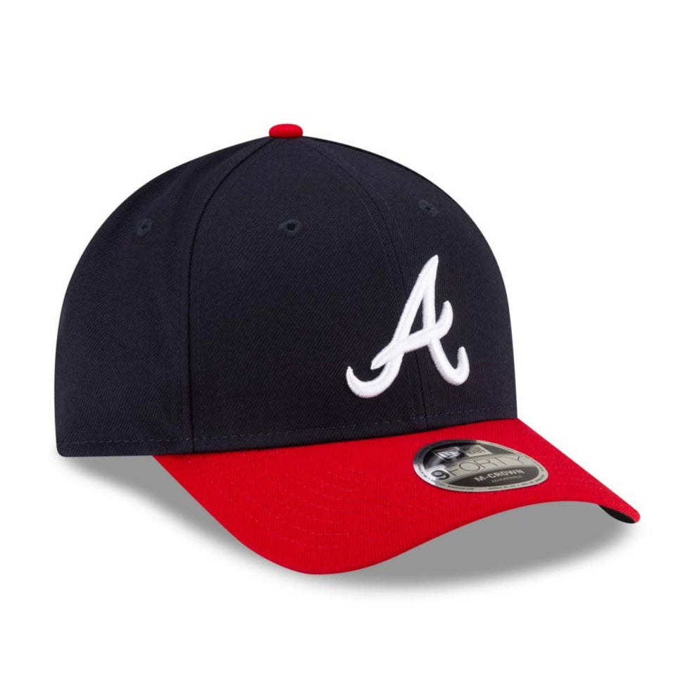 New Era 9Forty M-Crown Atlanta Braves Snapback Home Hat - Navy, Red