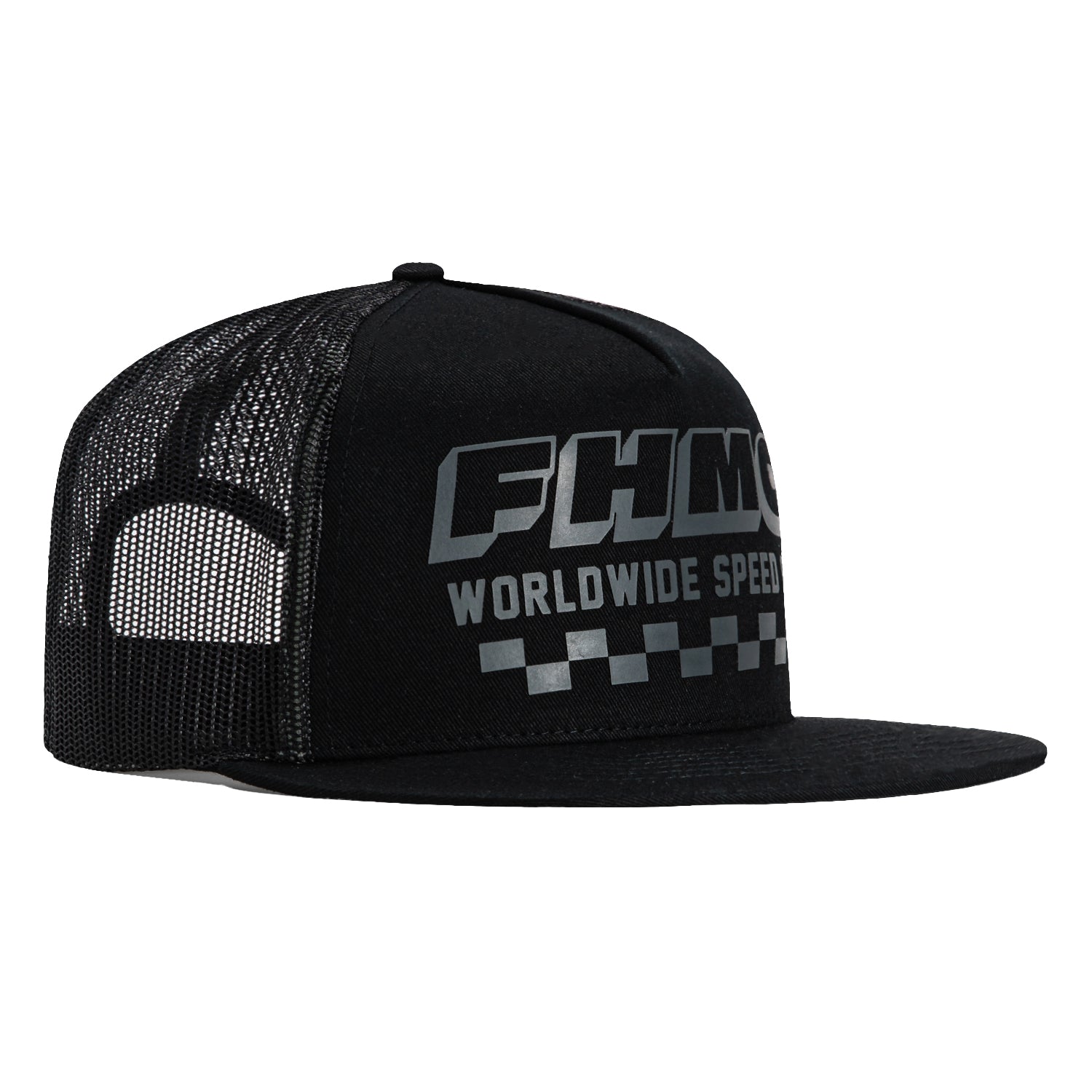 Fasthouse Idle Trucker Snapback Hat - Black