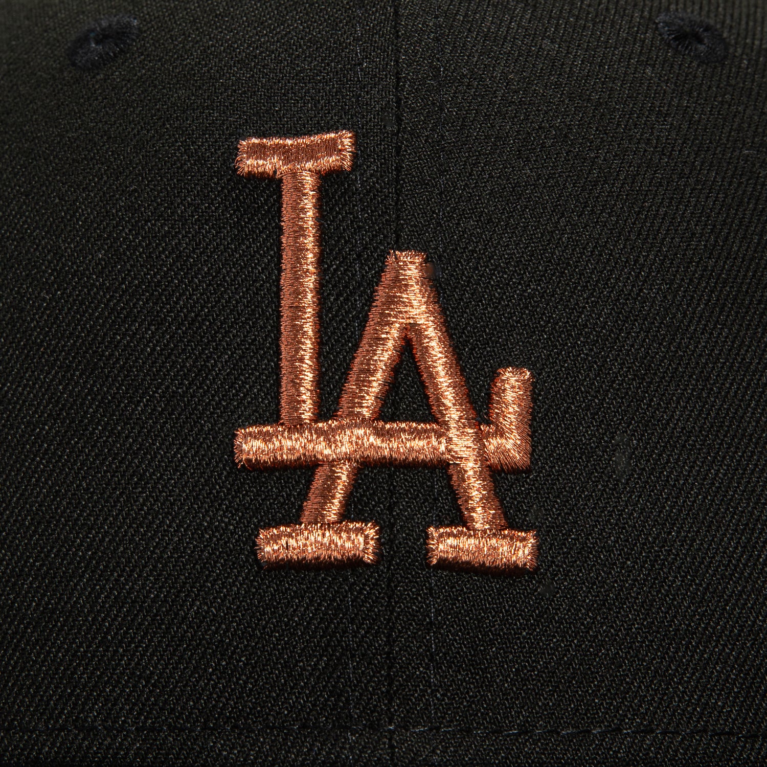 New Era 59Fifty Los Angeles Dodgers 50th Anniversary Stadium Patch Hat - Black, Metallic Copper