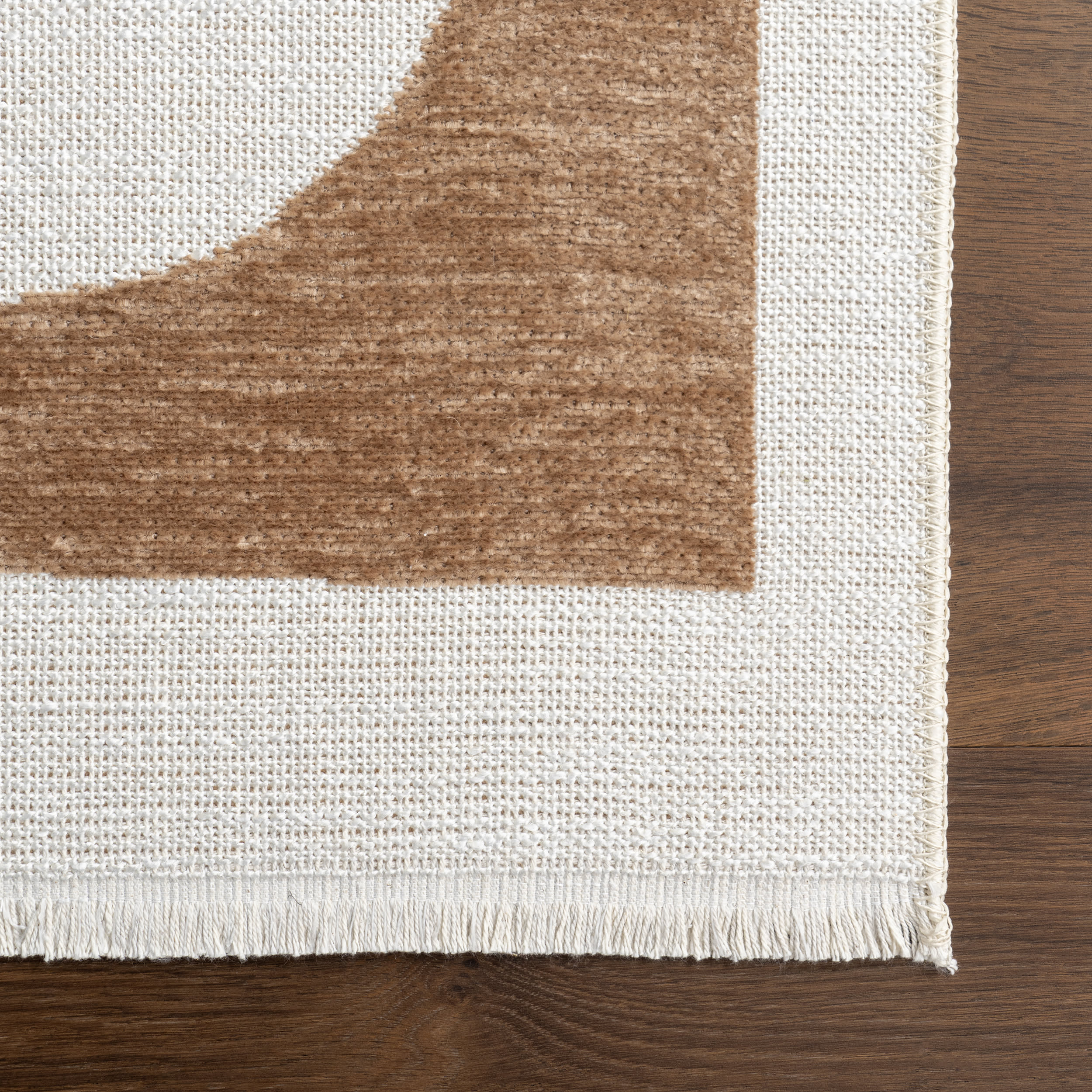 Kali Modern Geometric Reversible Washable Rug | Taupe