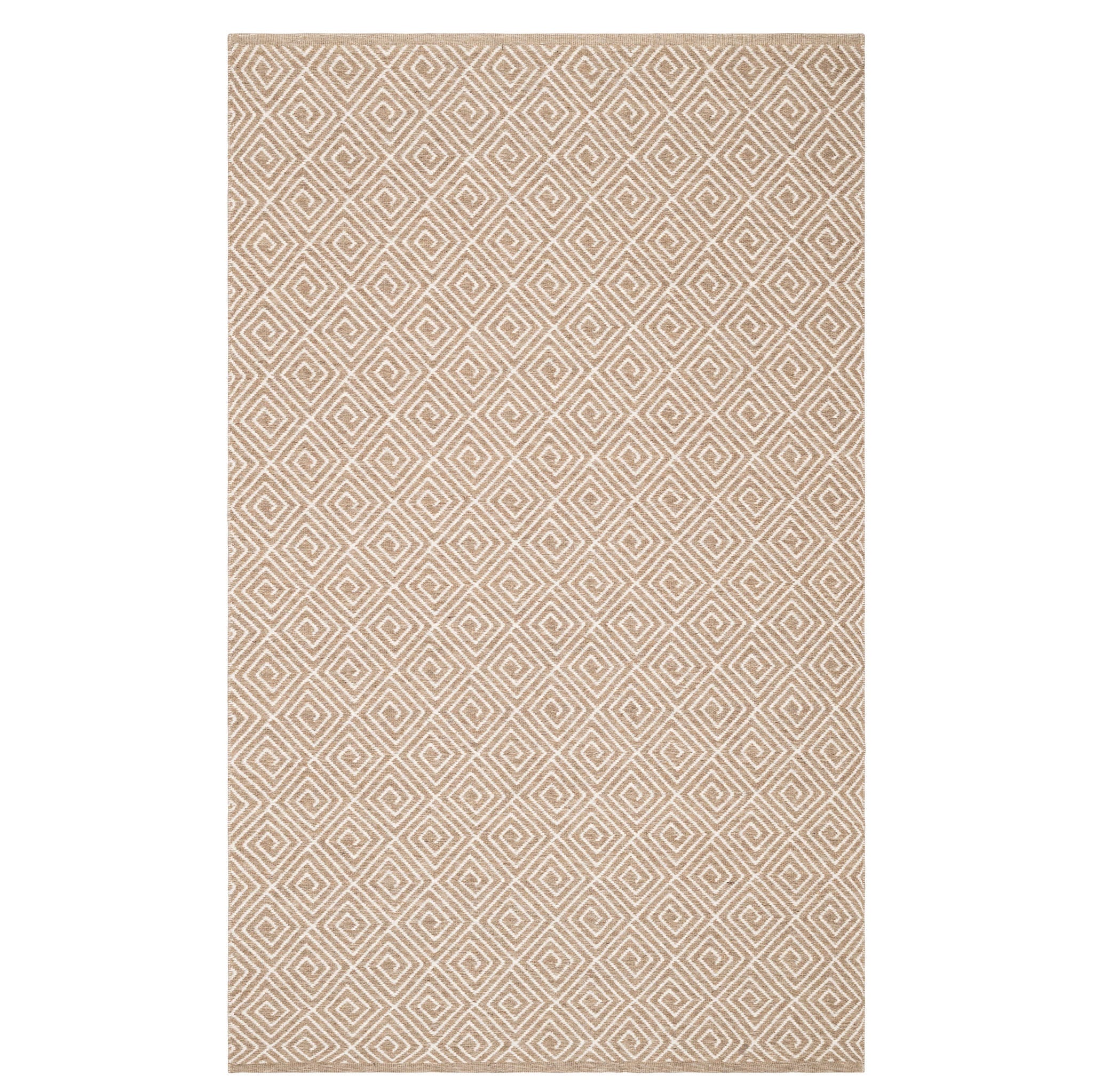 Geo Diamond Natural/Ivory Handwoven Wool Rug