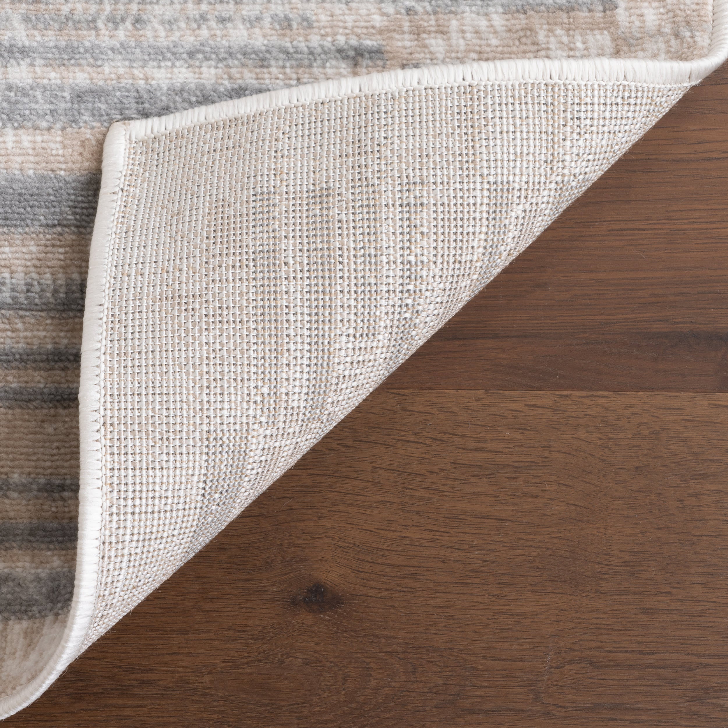 Aubriella Striped Rug | Grey